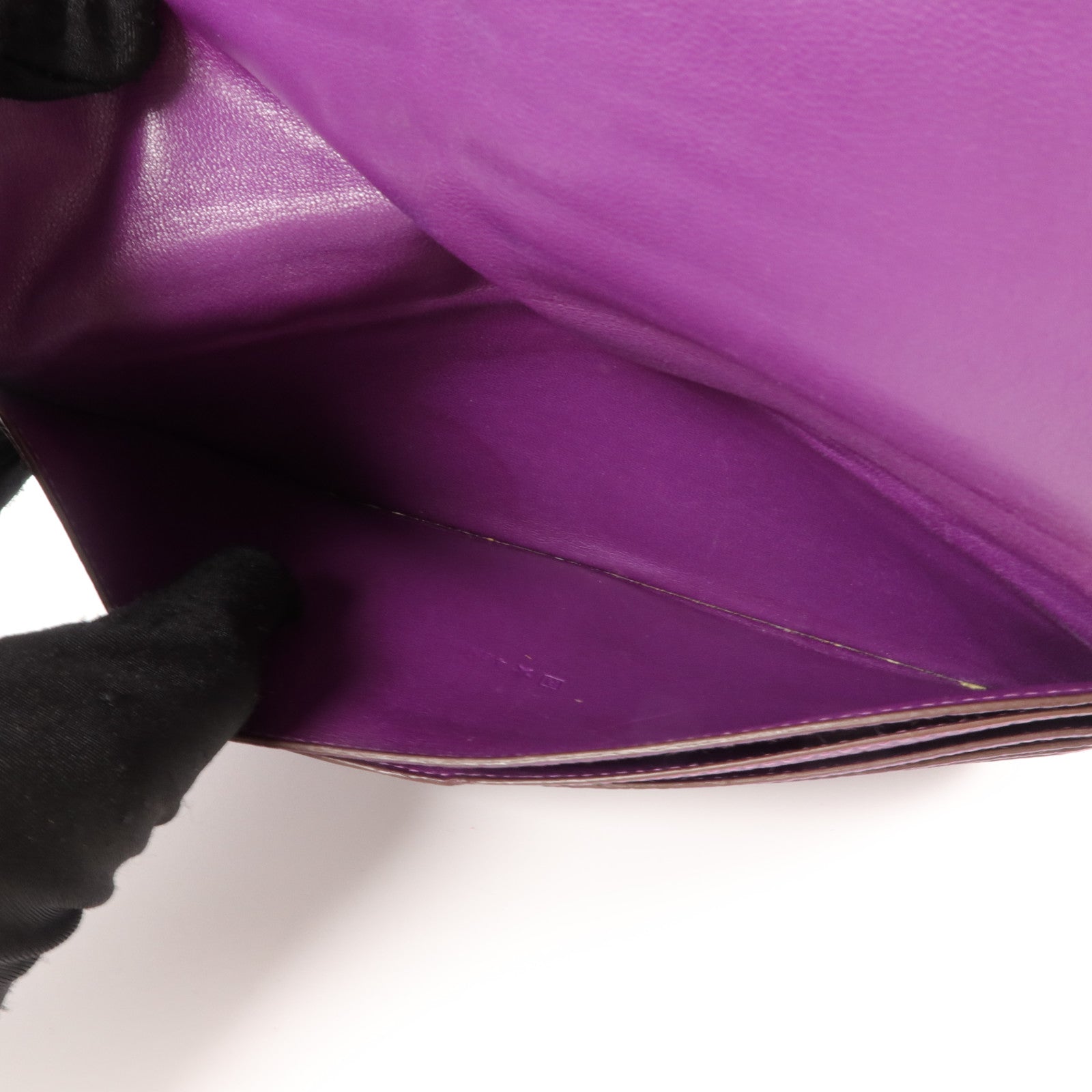 HERMES Togo皮革Dogon GM長錢包Ultraviolet