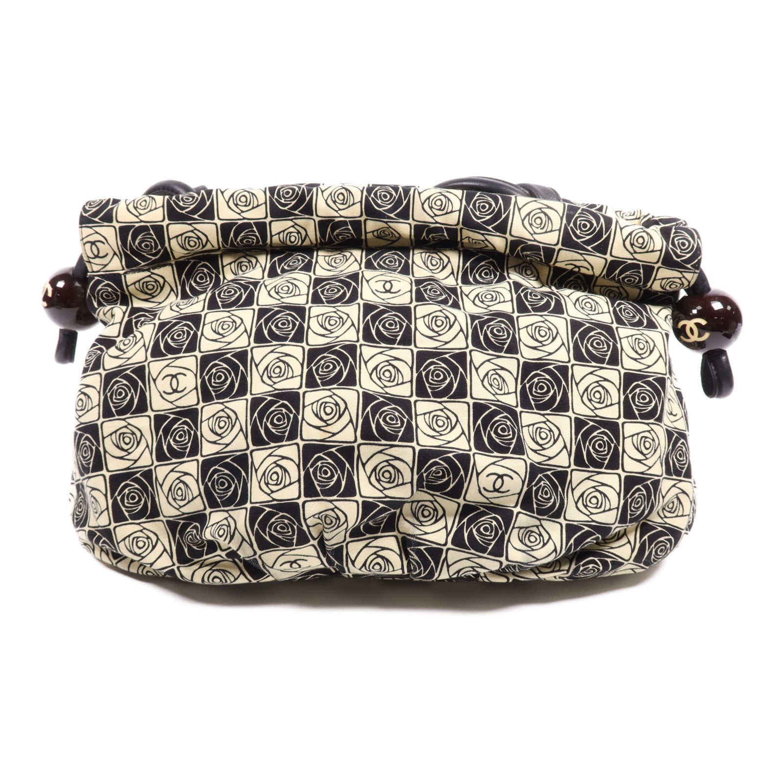 CHANEL 帆布Vintage Shoulder Bag銀扣肩背袋