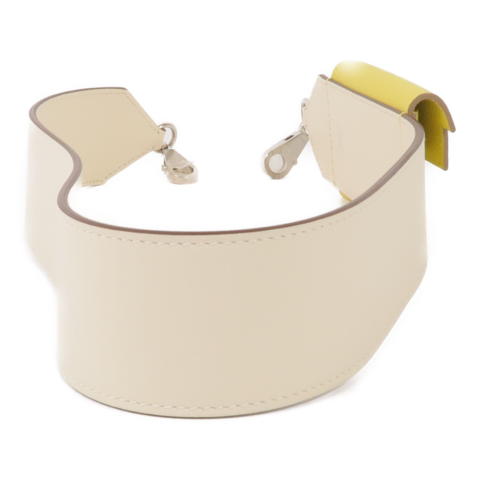 HERMES Swift/Epsom皮革Kelly Pocket Strap銀扣肩帶