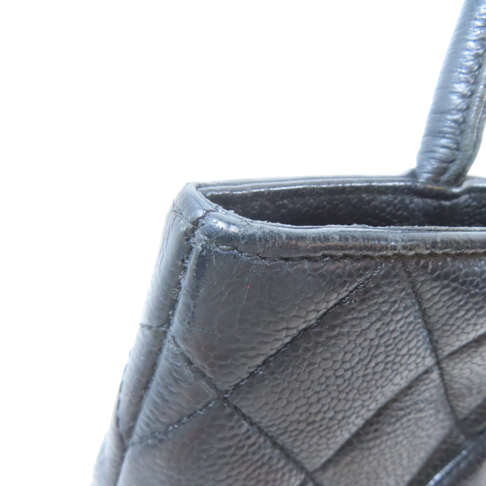 CHANEL (PRICE DOWN) Quilted CC Medallion Tote Bag Shoulder Bag Calfskin Leather Black