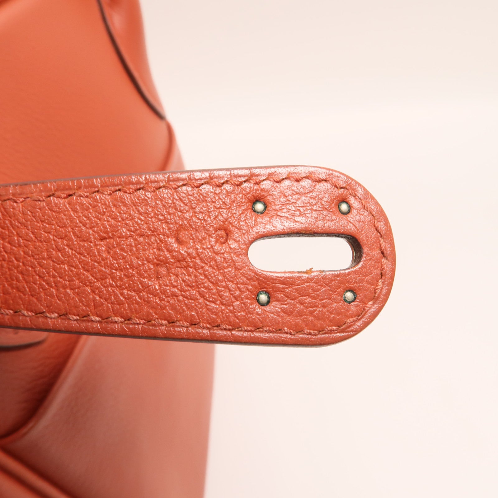 HERMES Evercolor皮革Lindy 30銀扣手挽肩背兩用袋Brique