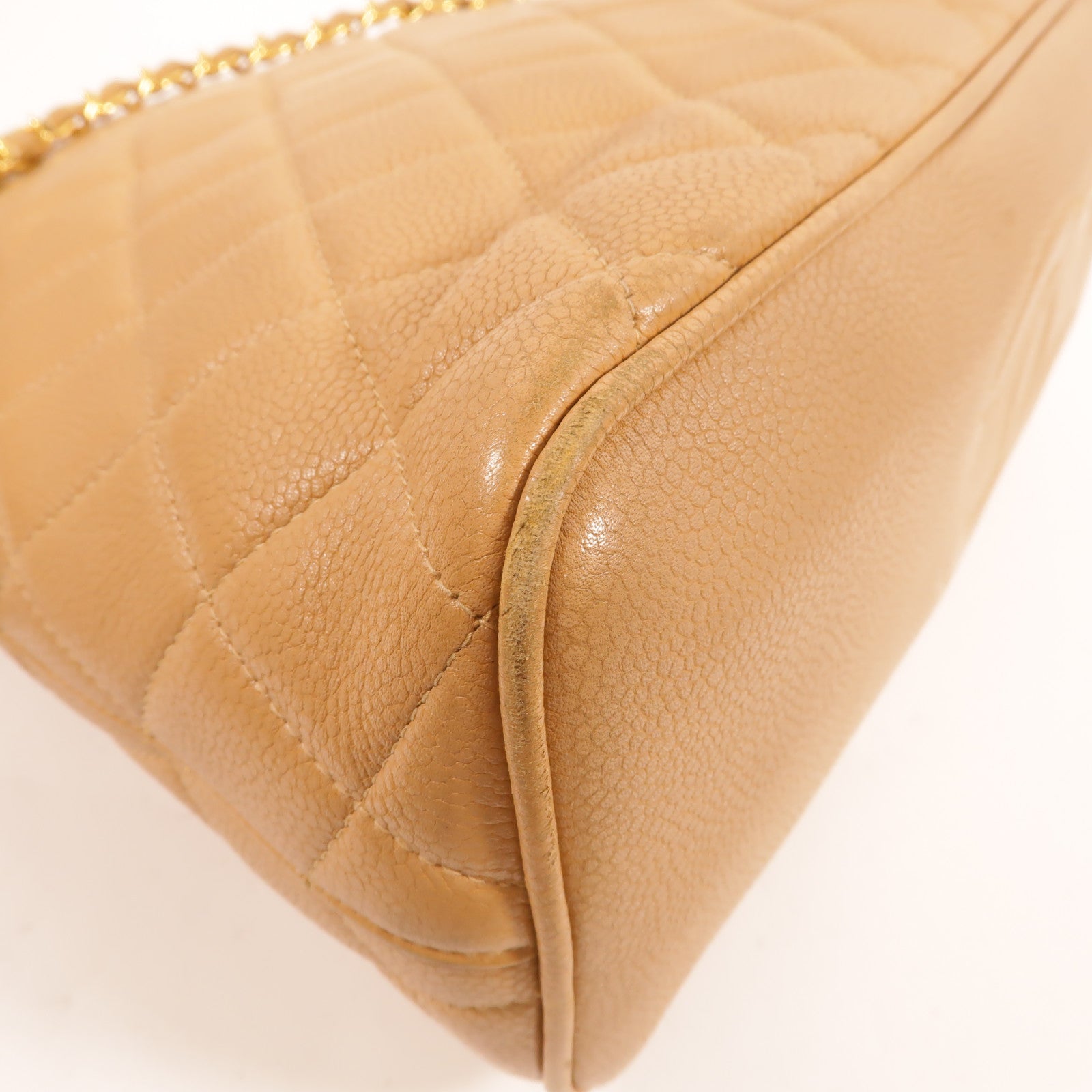 CHANEL 牛皮皮革Vintage Chain Shoudler肩背袋