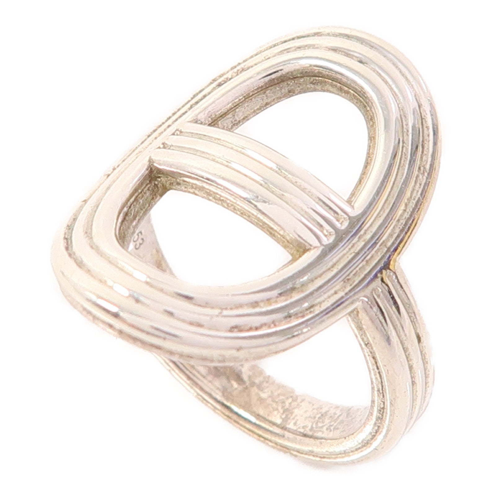 HERMES 925純銀Chaine D Ancre戒指US#6