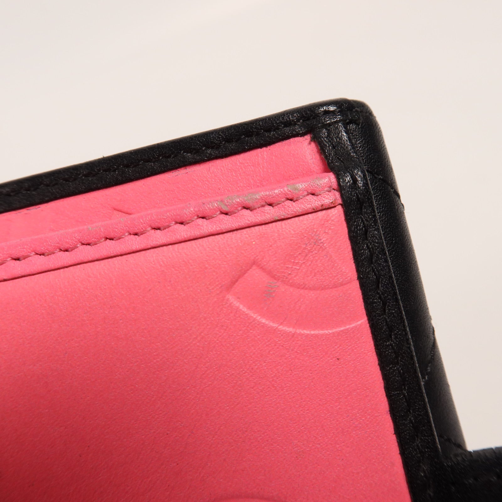 CHANEL 牛皮皮革Cambon Wallet銀扣錢包