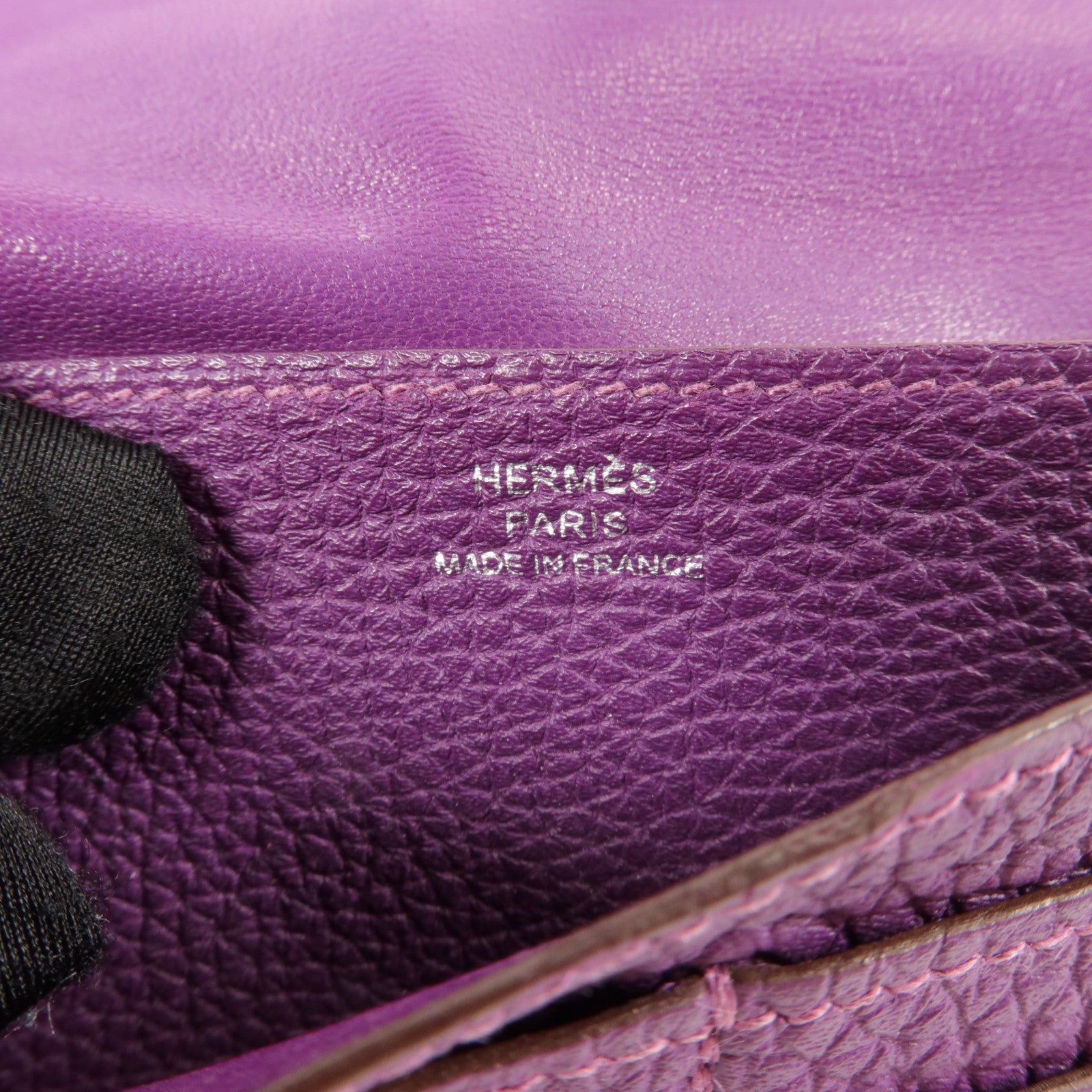HERMES Togo皮革Dogon GM長錢包Ultraviolet