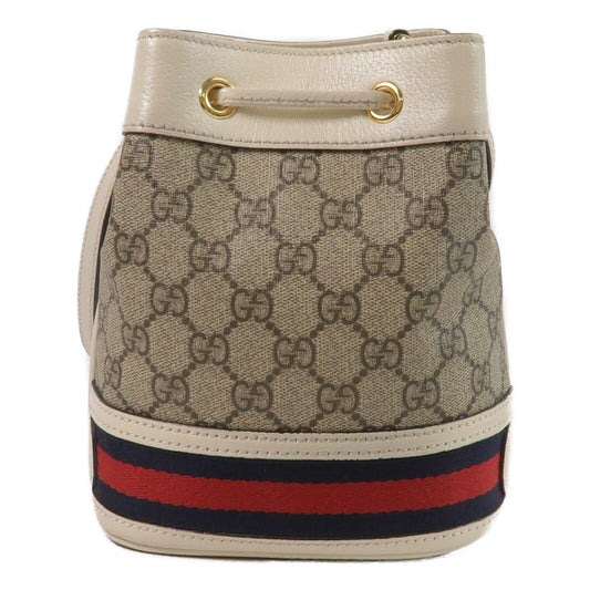 GUCCI 塗層帆布Ophidia GG Mini Bucket Bag肩背袋