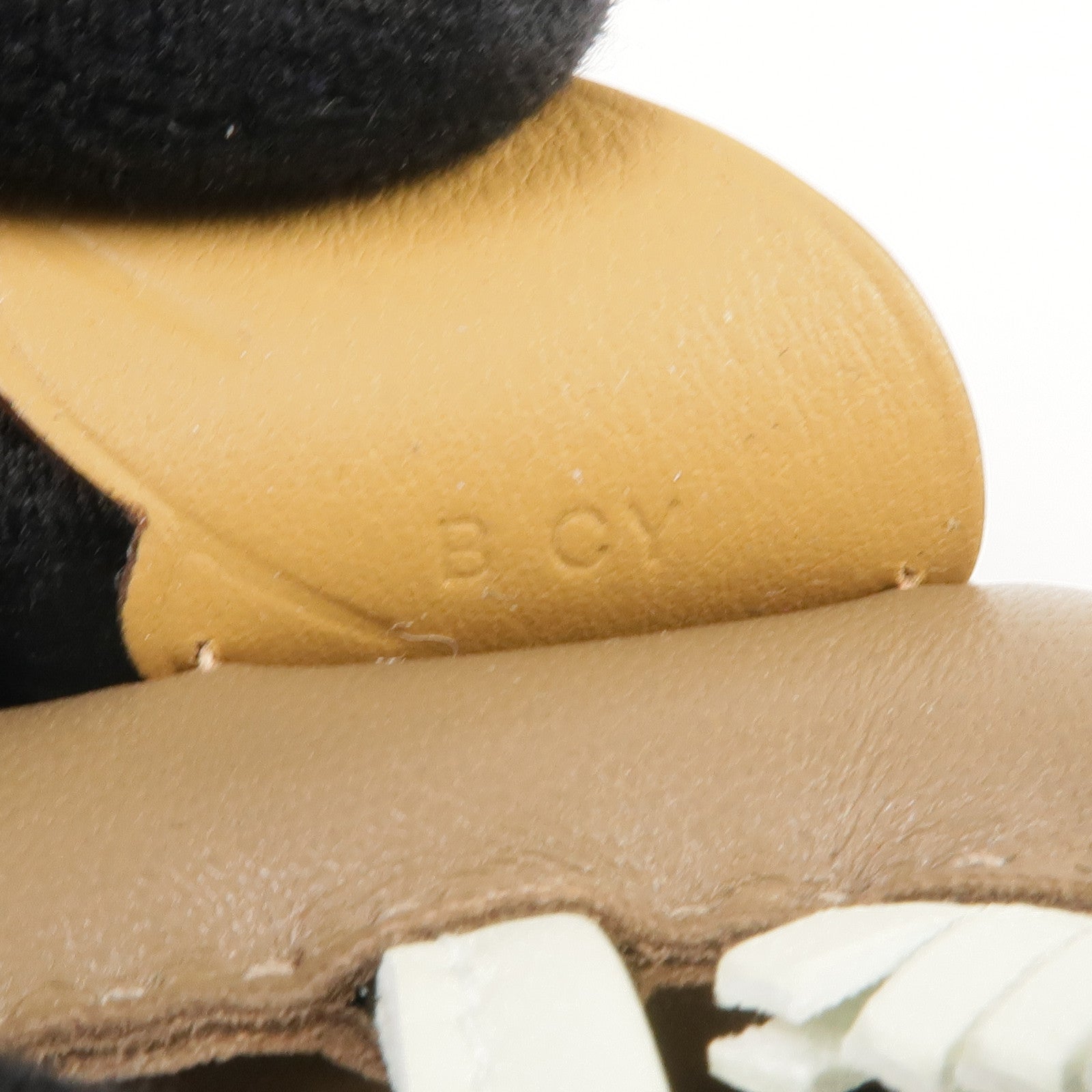 HERMES Milo皮革/Swift皮革Rodeo Pegase PM Charm掛飾Etoupe