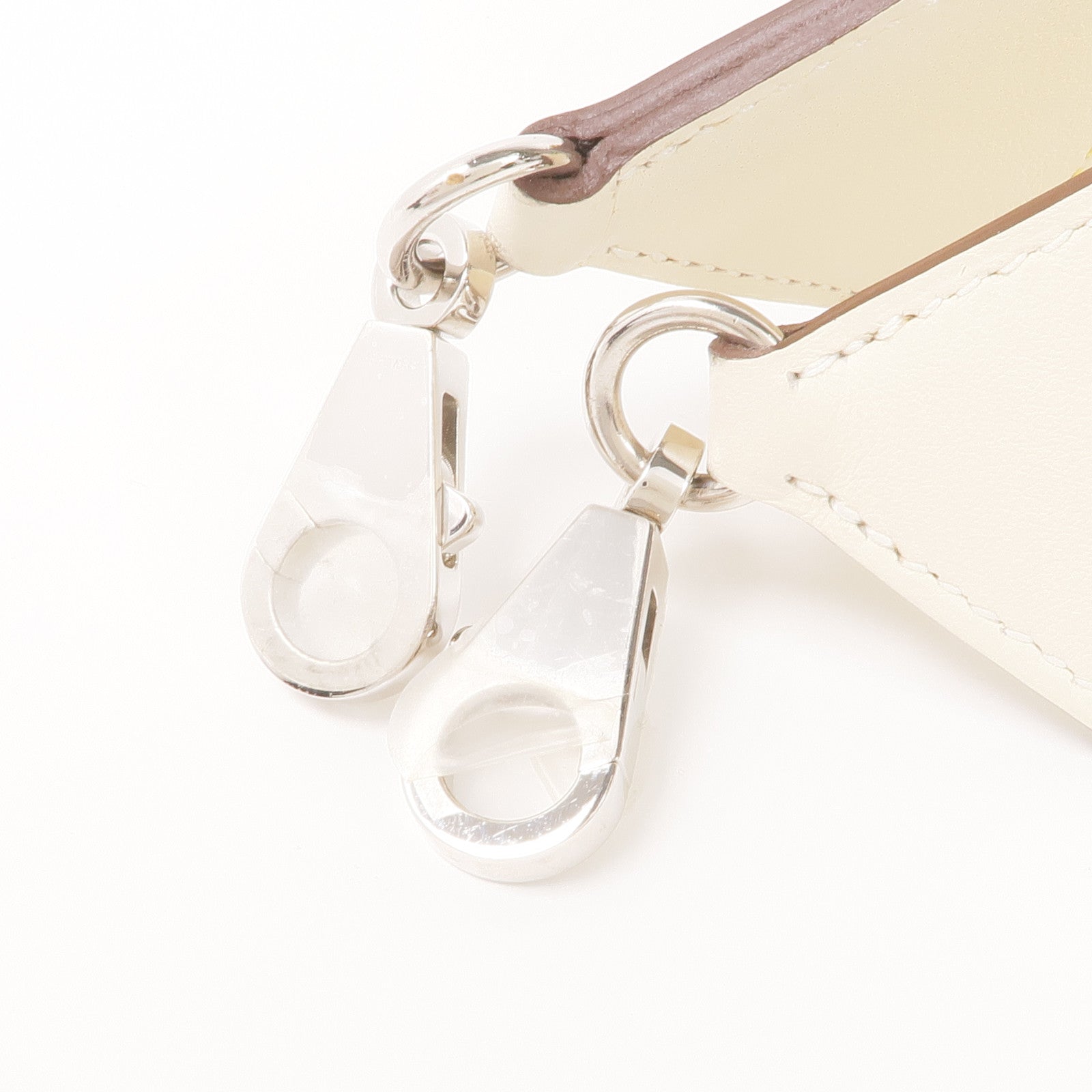 HERMES Swift/Epsom皮革Kelly Pocket Strap銀扣肩帶