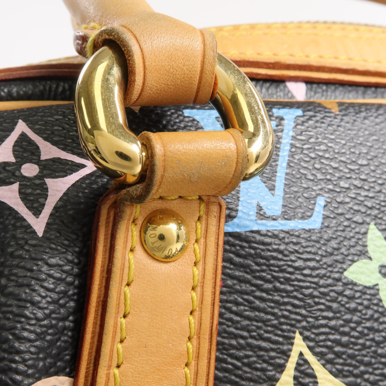 LOUIS VUITTON Monogram Multicolore Priscilla金扣手挽袋