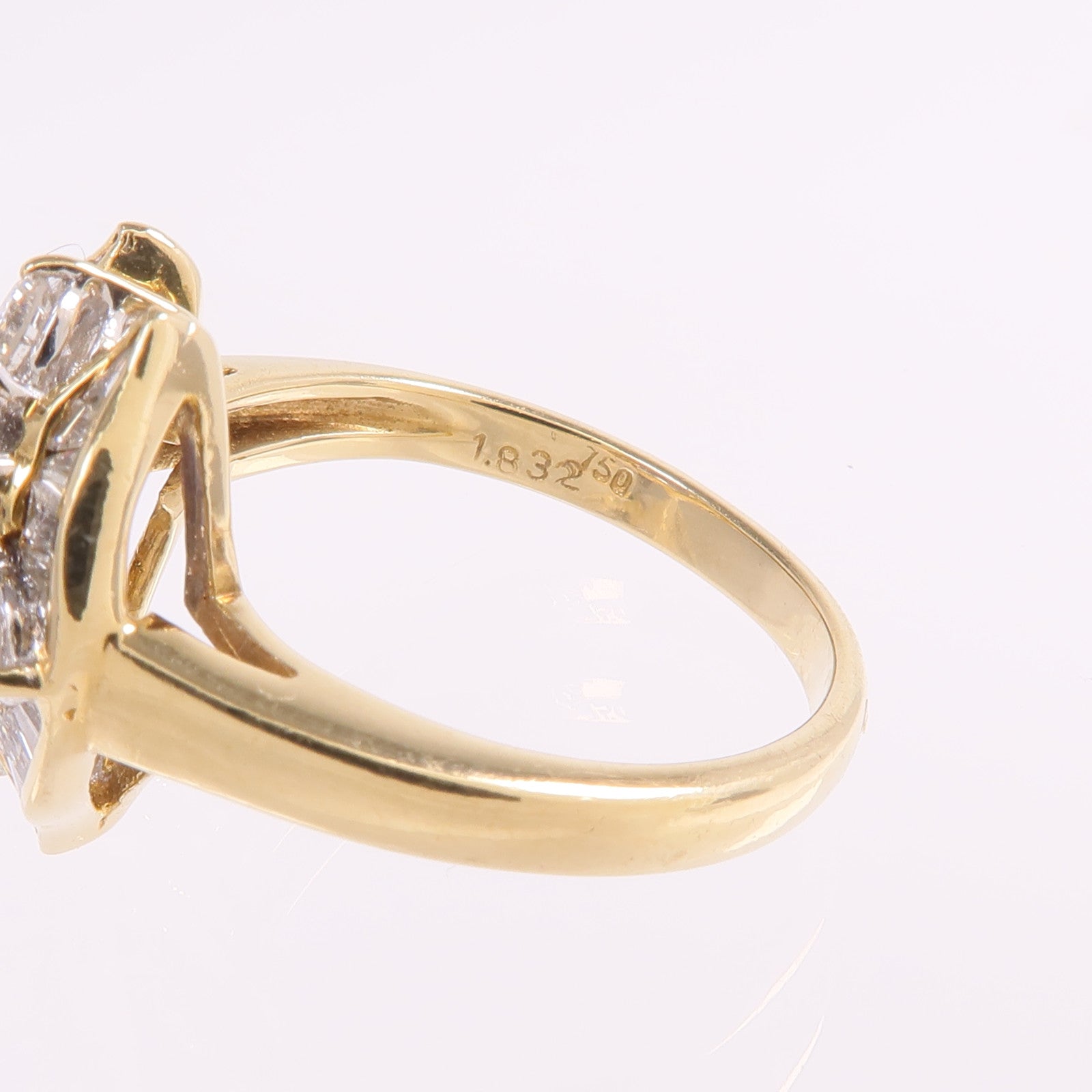 JEWELRY 18K黃金Sapphire Diamond Ring藍寶石/鑽石戒指US#6.25