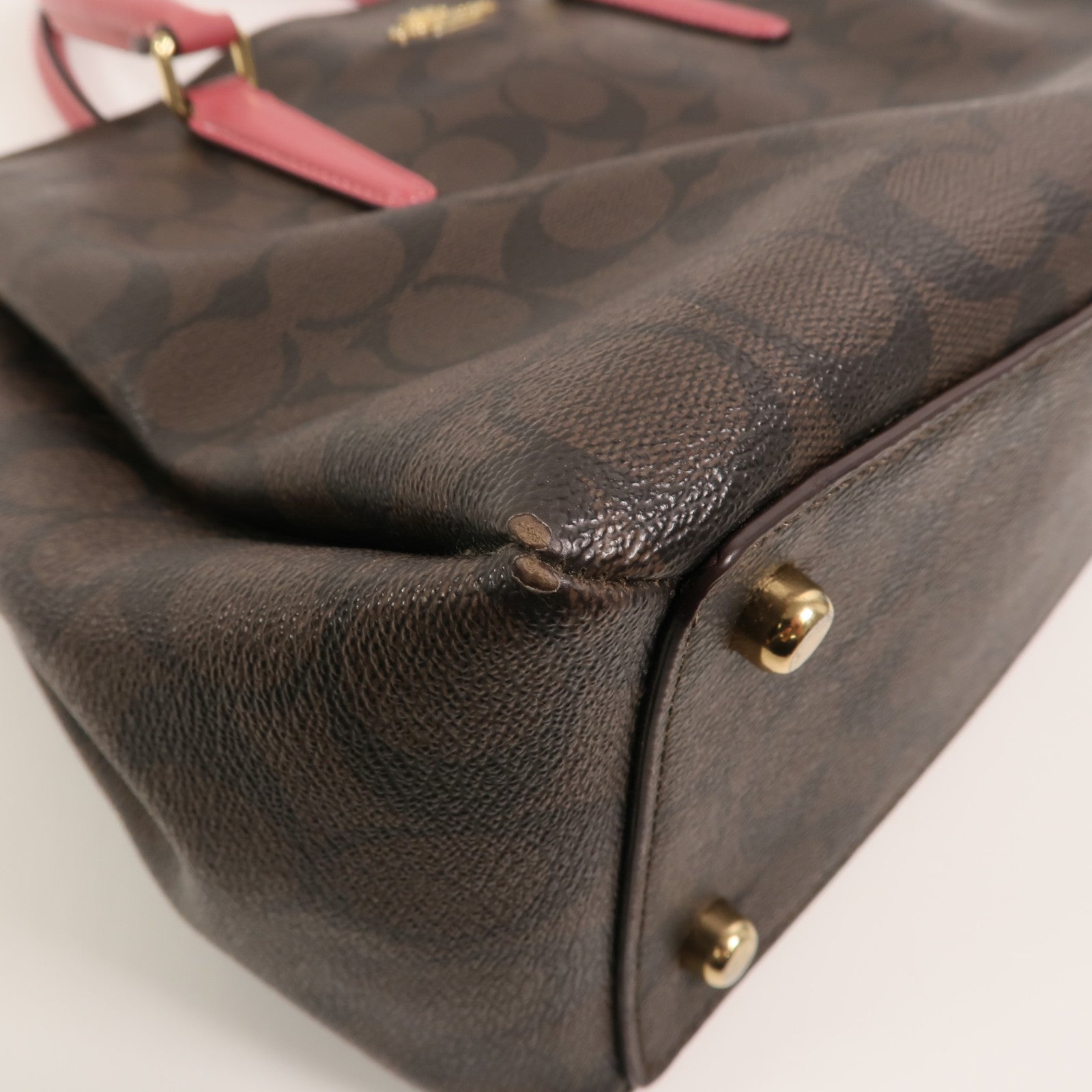 COACH 牛皮皮革2 Way Shoulder Bag手挽肩背兩用袋