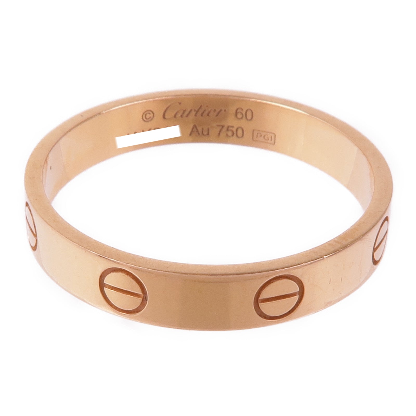 CARTIER 18K玫瑰金Love Ring戒指Cartier#60/US#9