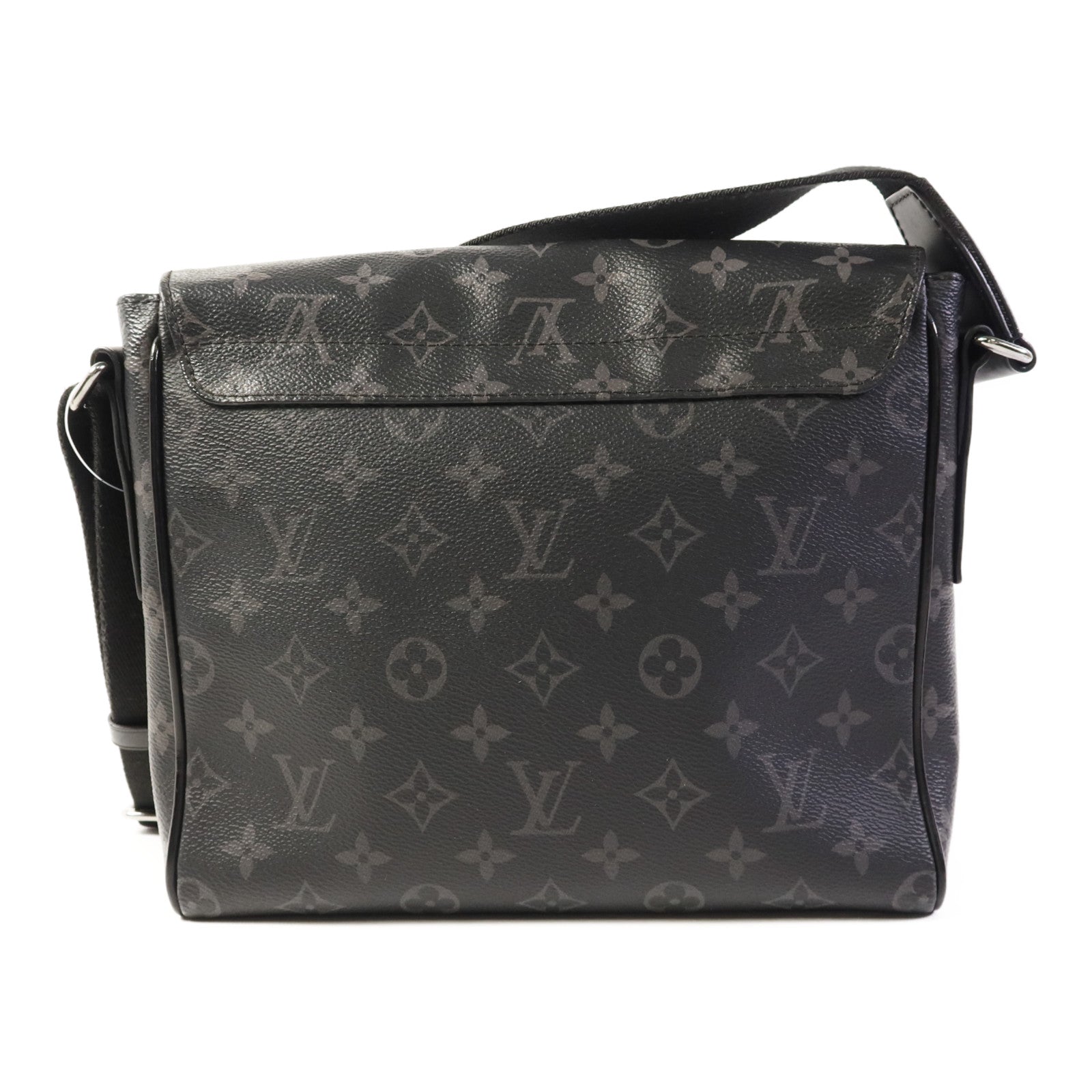LOUIS VUITTON Monogram Eclipse District PM銀扣肩背袋