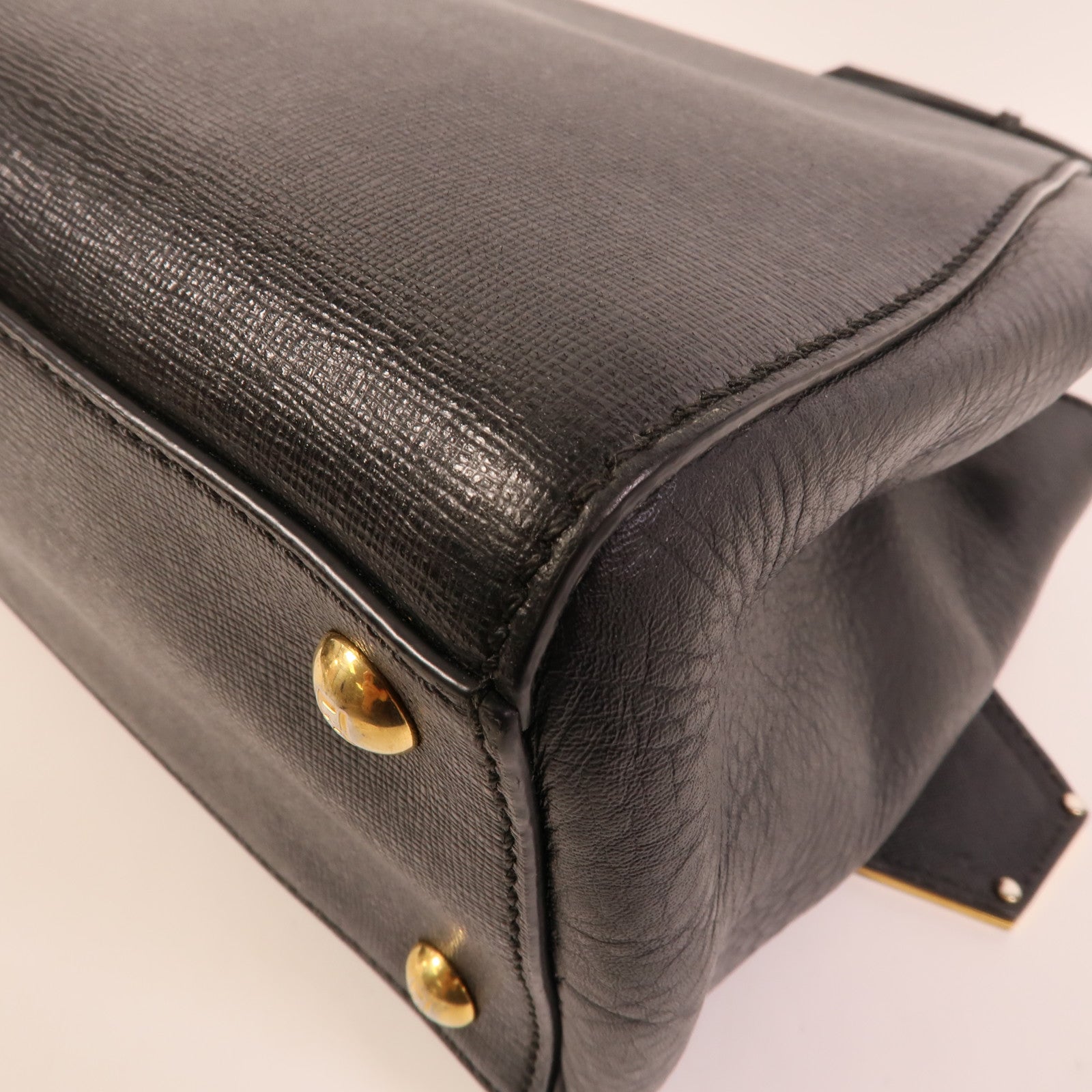 FENDI 牛皮皮革Petite 2Jours手挽肩背兩用袋