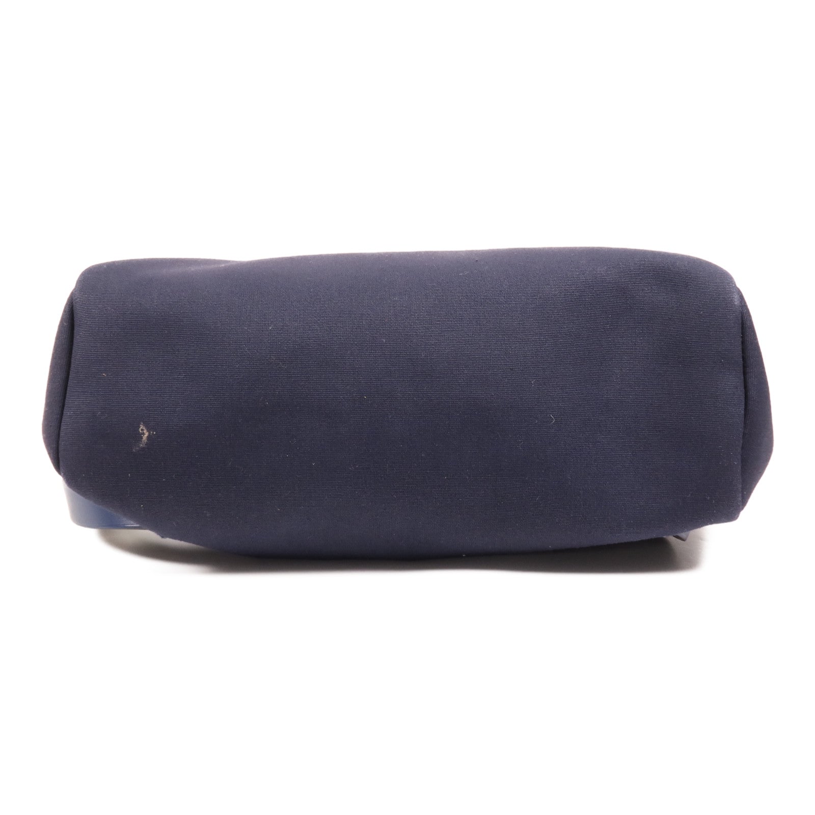 HERMES 帆布/皮革Herbag Backpack銀扣背包Navy