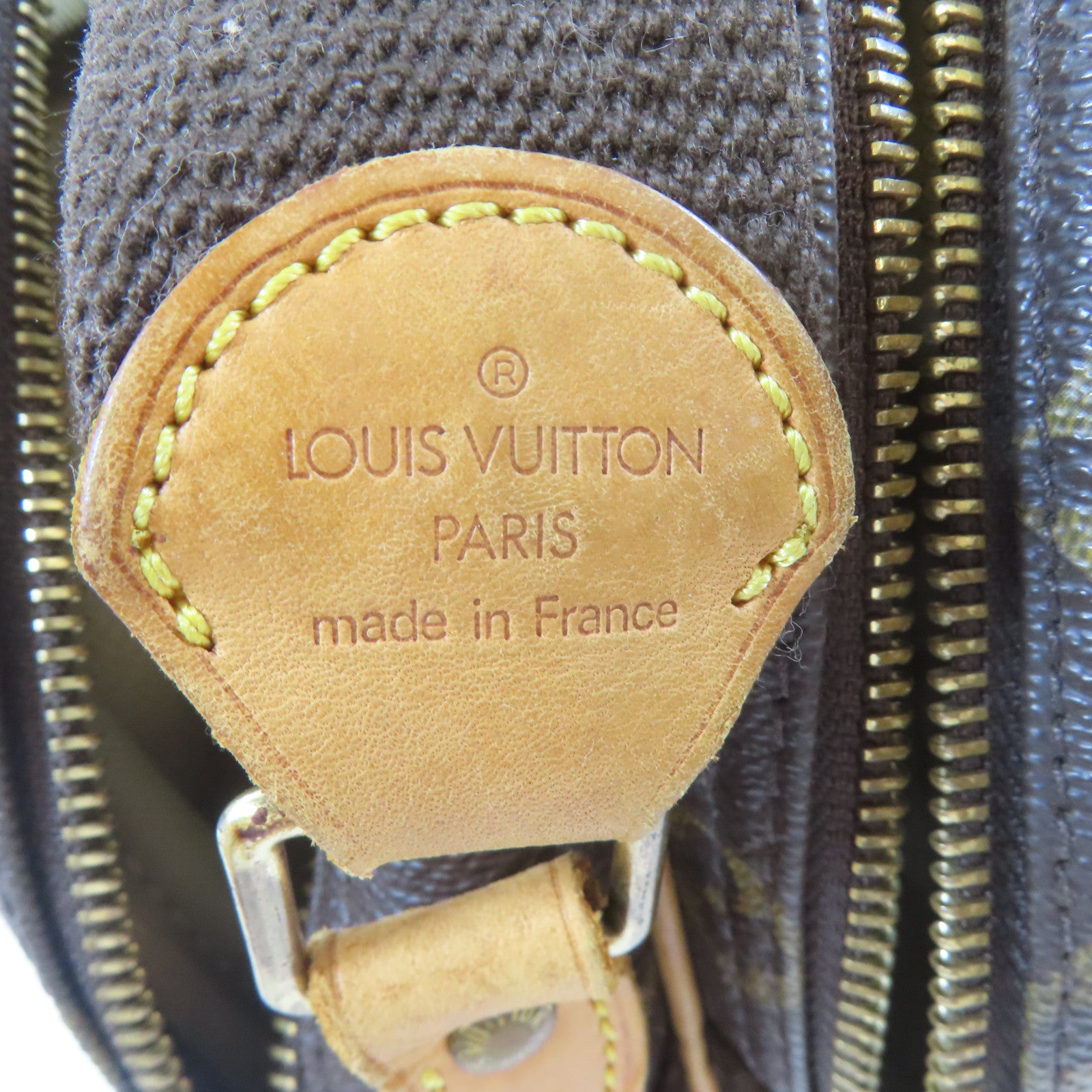 LOUIS VUITTON Monogram Reporter PM金扣肩背袋啡色