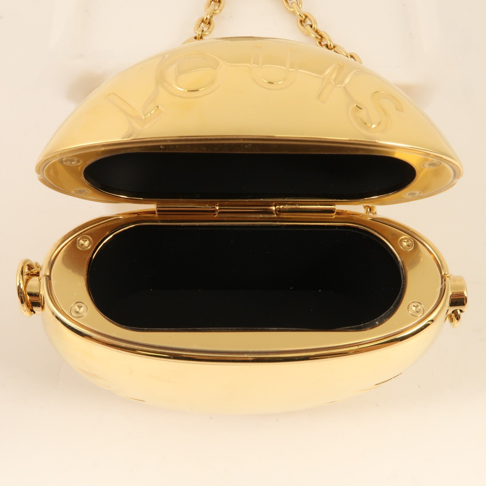 LOUIS VUITTON 金屬Airpop Case With Chain鏈帶耳機套