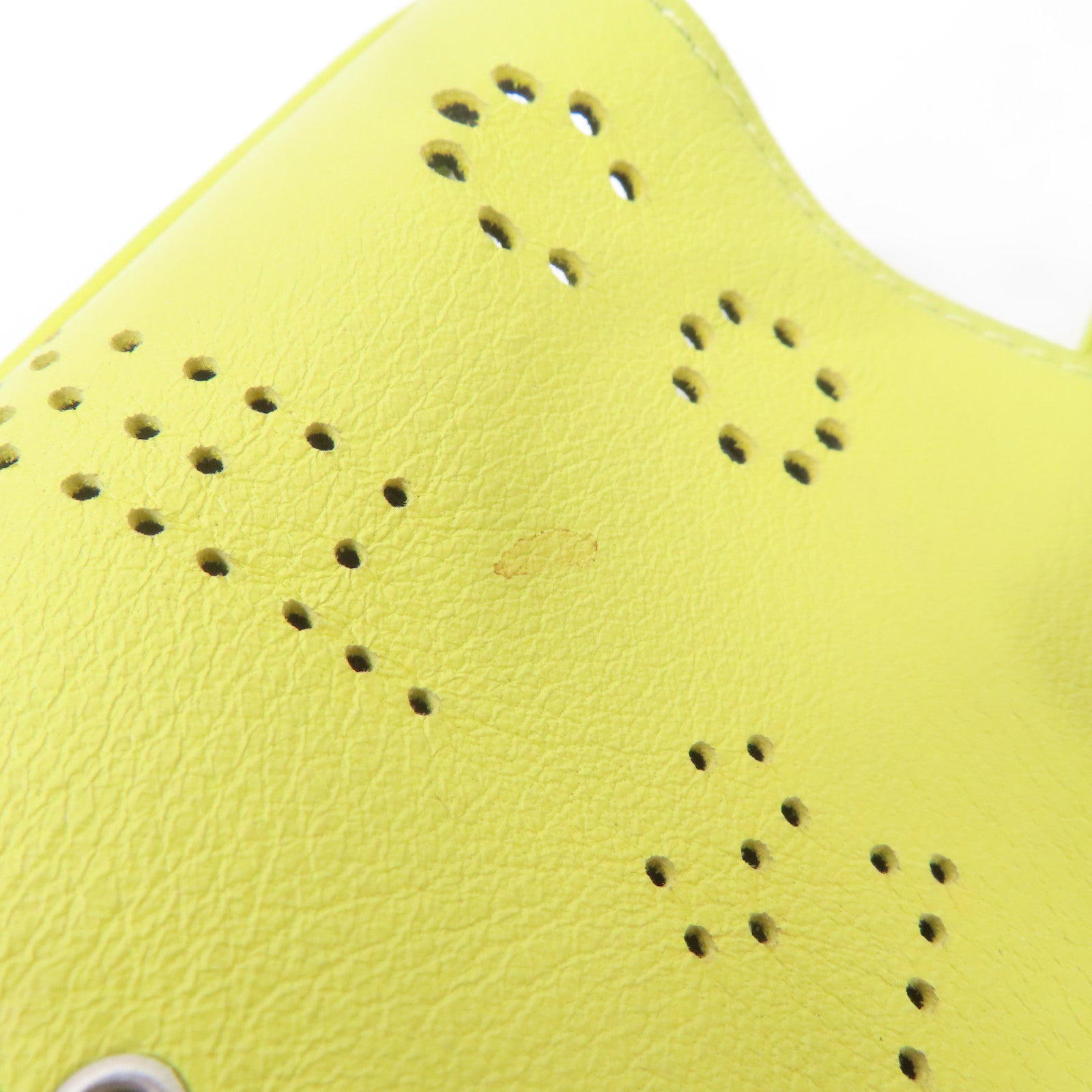 CHANEL CC SHW 2 Way Shoulder Tote Bag Calfskin Leather Yellow