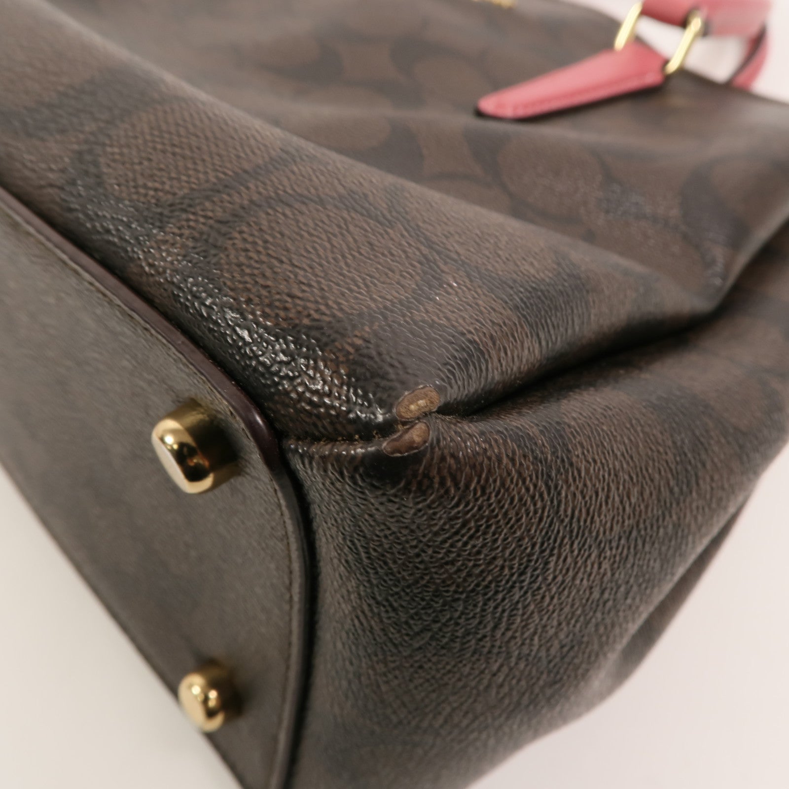 COACH 牛皮皮革2 Way Shoulder Bag手挽肩背兩用袋
