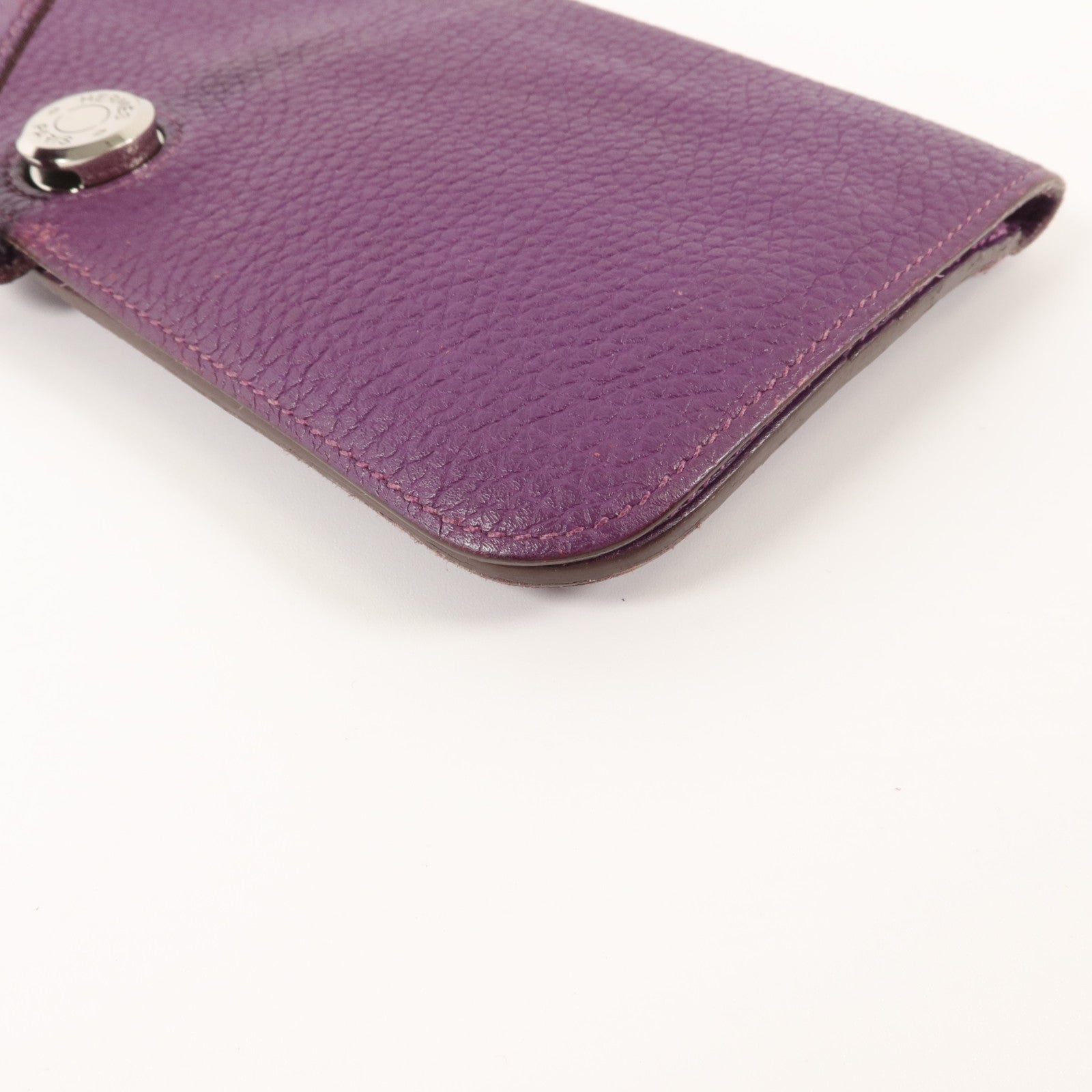 HERMES Togo皮革Dogon GM長錢包Ultraviolet