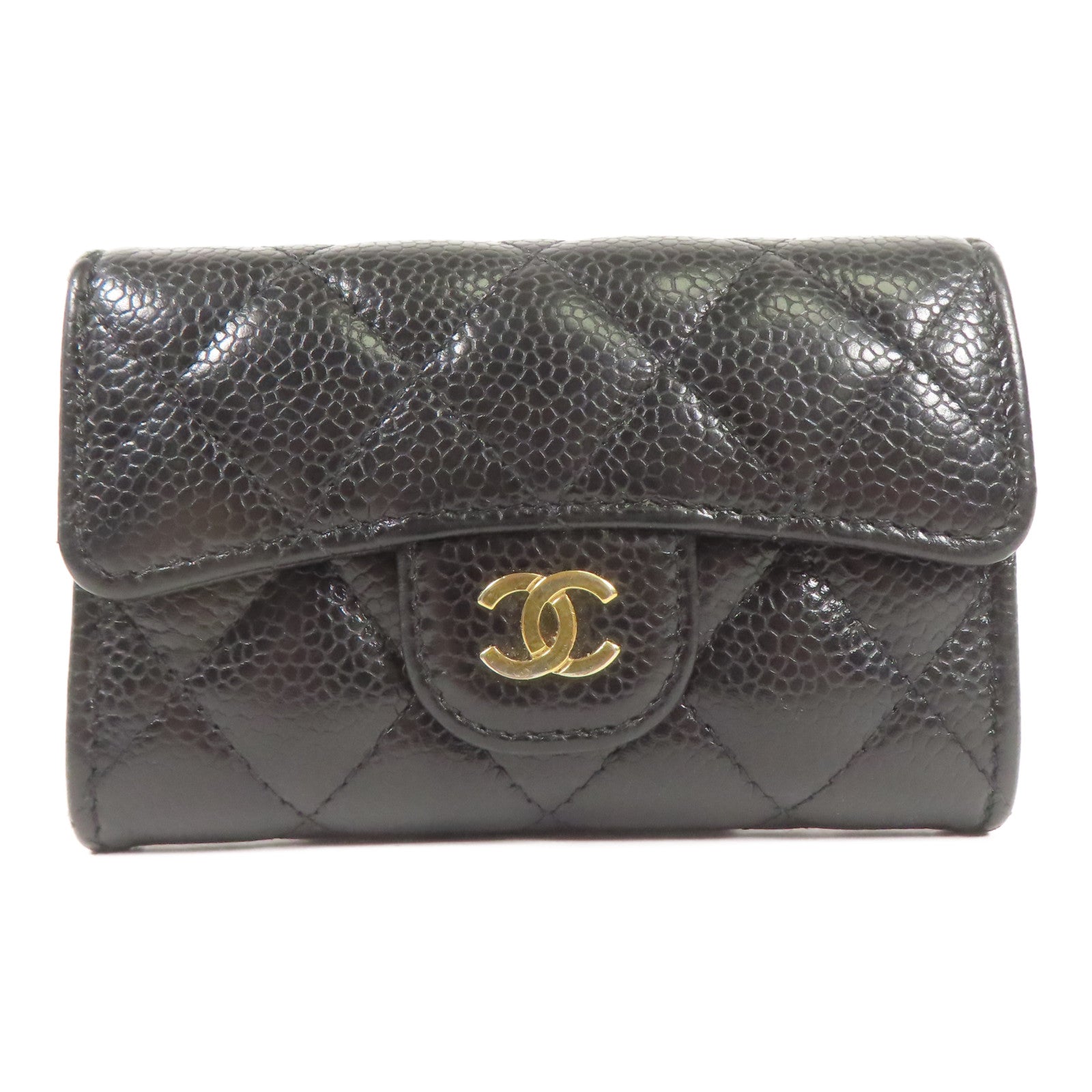 CHANEL 牛皮皮革Card case金扣卡片套