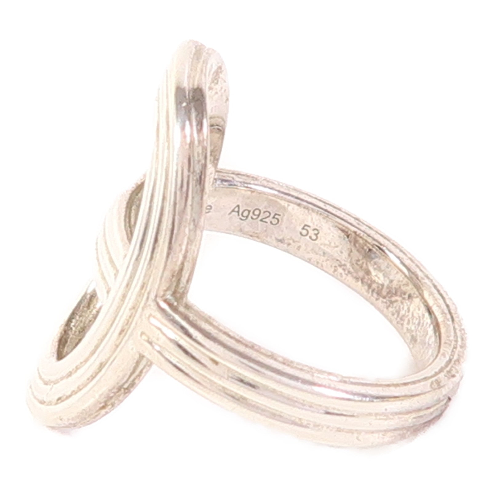 HERMES 925純銀Chaine D Ancre戒指US#6