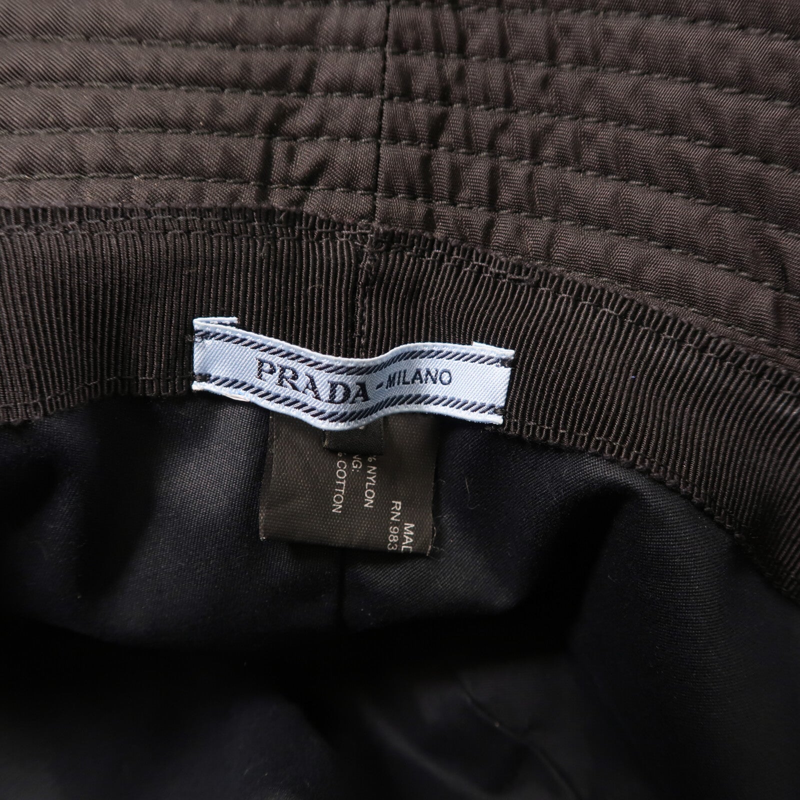 PRADA 尼龍Re-Nylon Bucket Hat L帽子