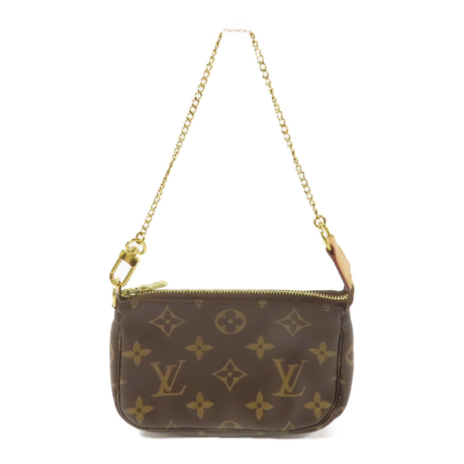 LOUIS VUITTON Monogram Mini Pochette Accessoires金扣手挽袋