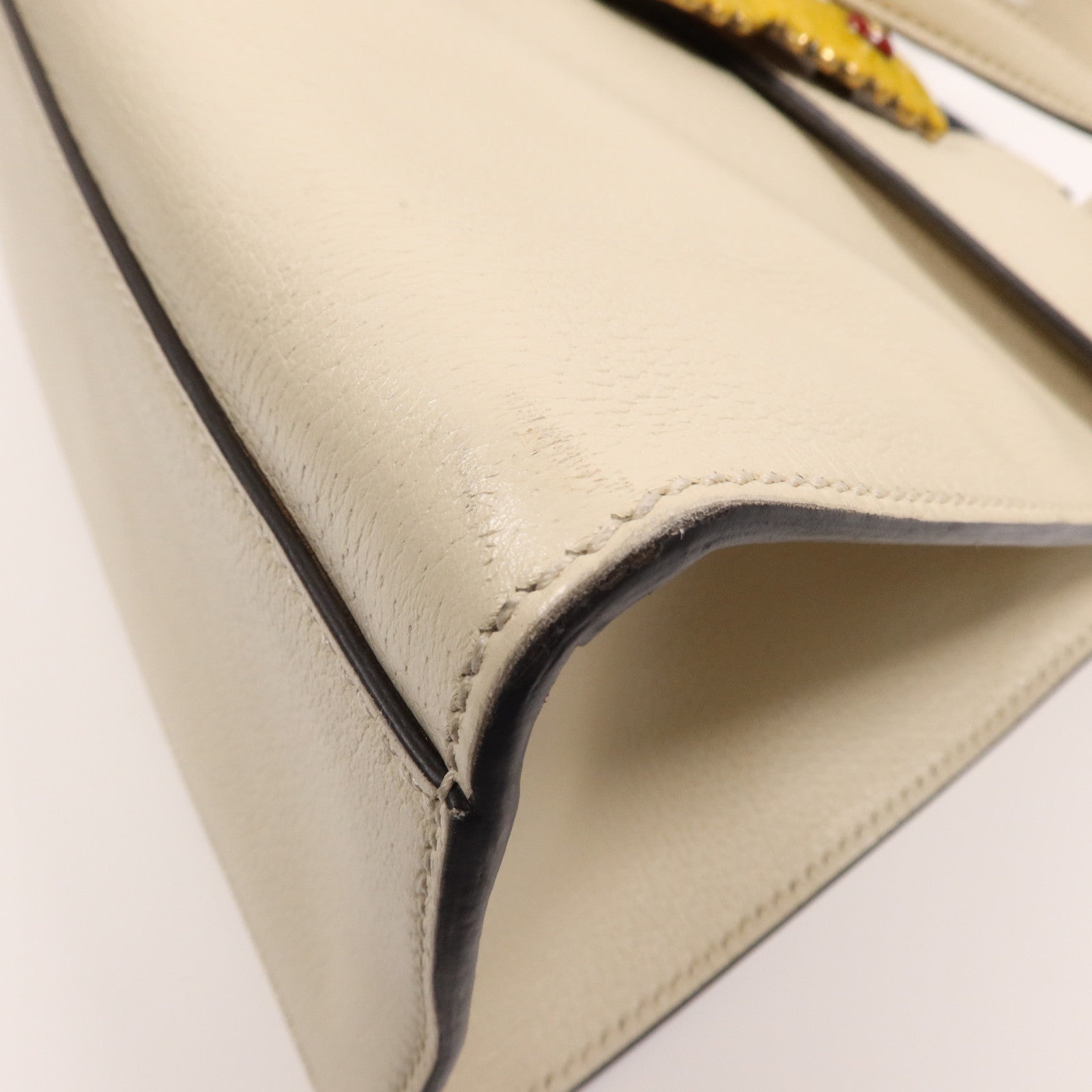 GUCCI 牛皮皮革Totern Butterfly金扣手挽肩背兩用袋