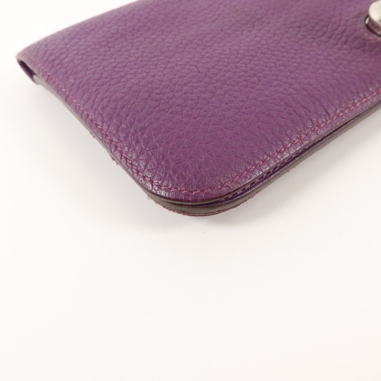 HERMES Togo皮革Dogon GM長錢包Ultraviolet