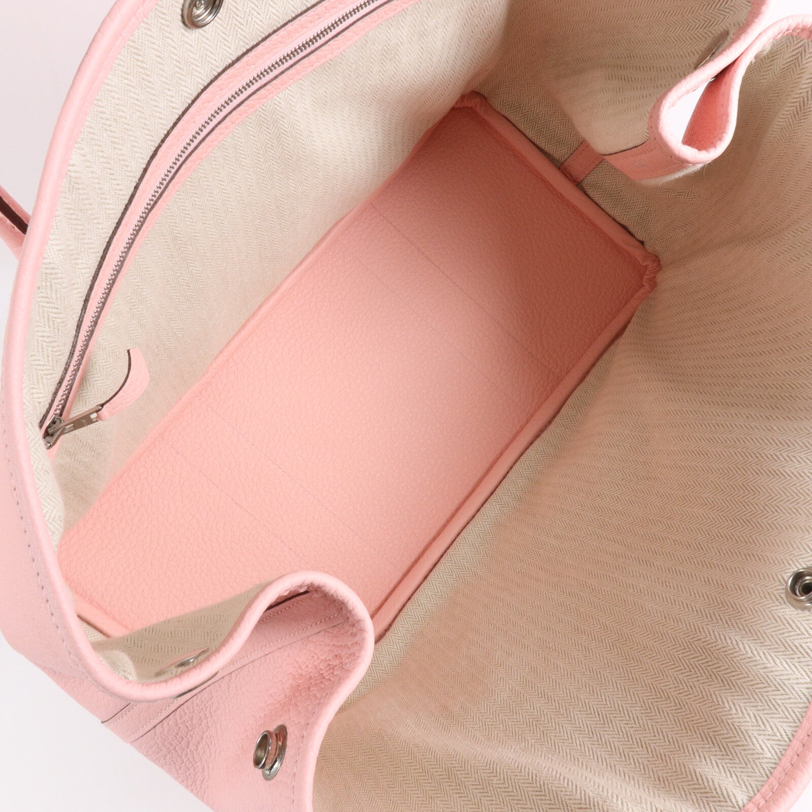 HERMES Negonda皮革Garden Party PM手挽袋Rose Sakura