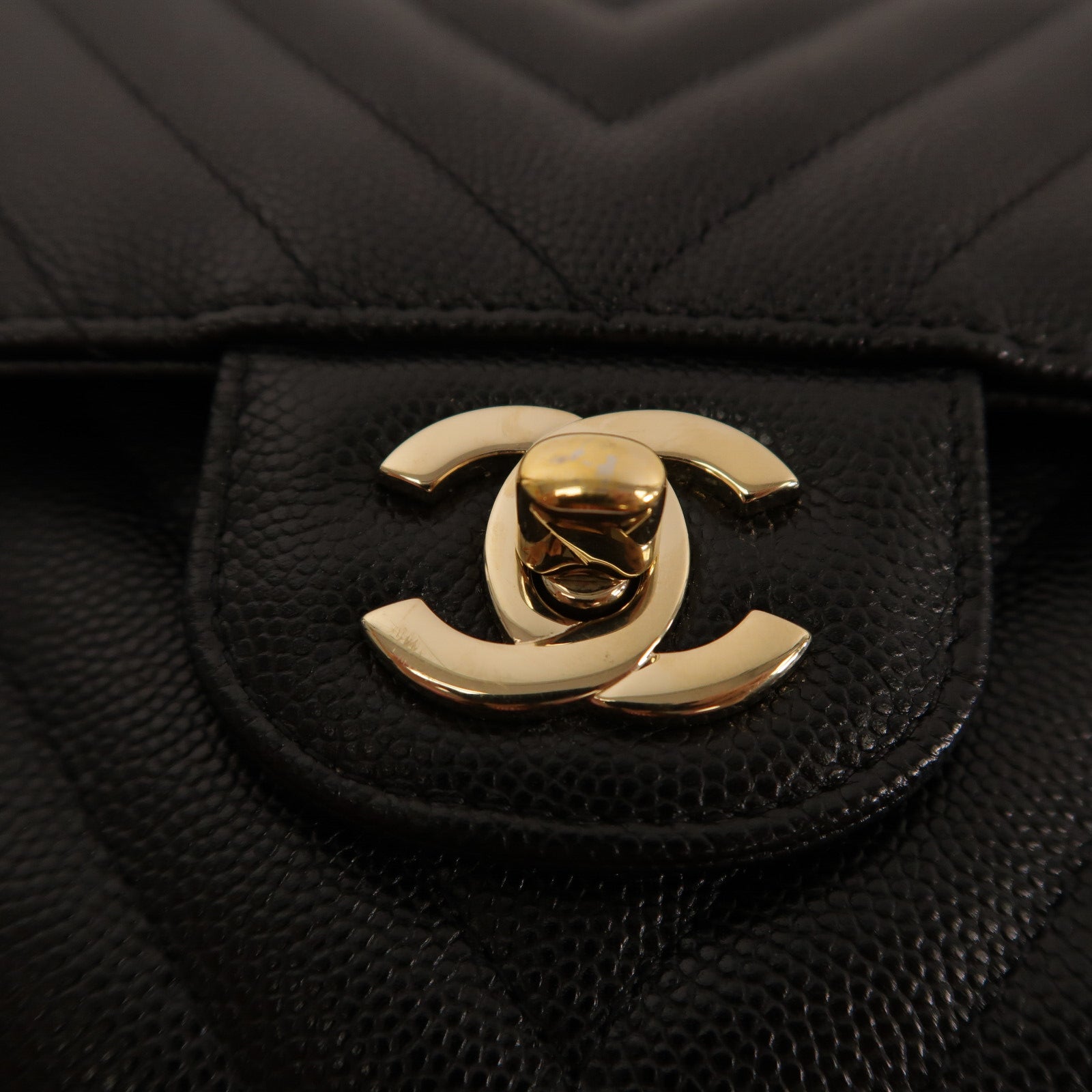 CHANEL 牛皮皮革Classic 25 Chevron鏈帶肩背袋