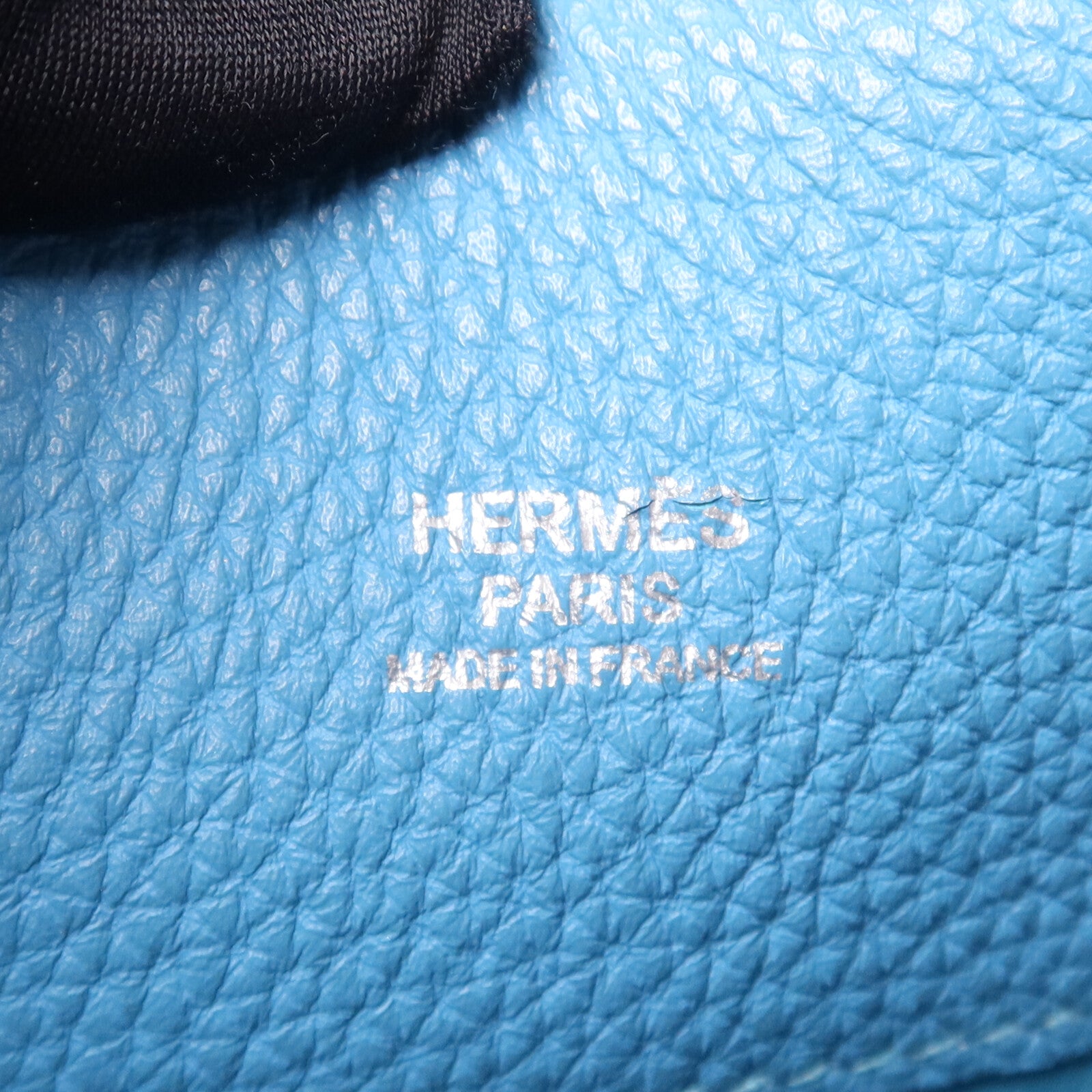 HERMES Clemence皮革So Kelly 26銀扣肩背袋Turquoise