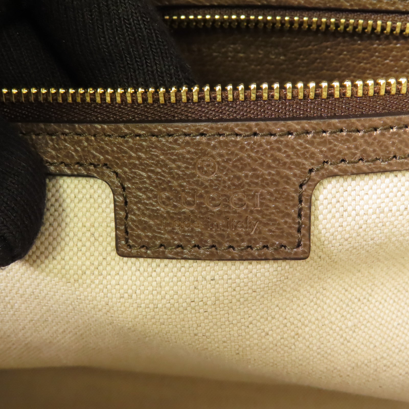 GUCCI GG GHW Supreme Ophidia Shoulder Bag 781392 Coated Canvas Brown