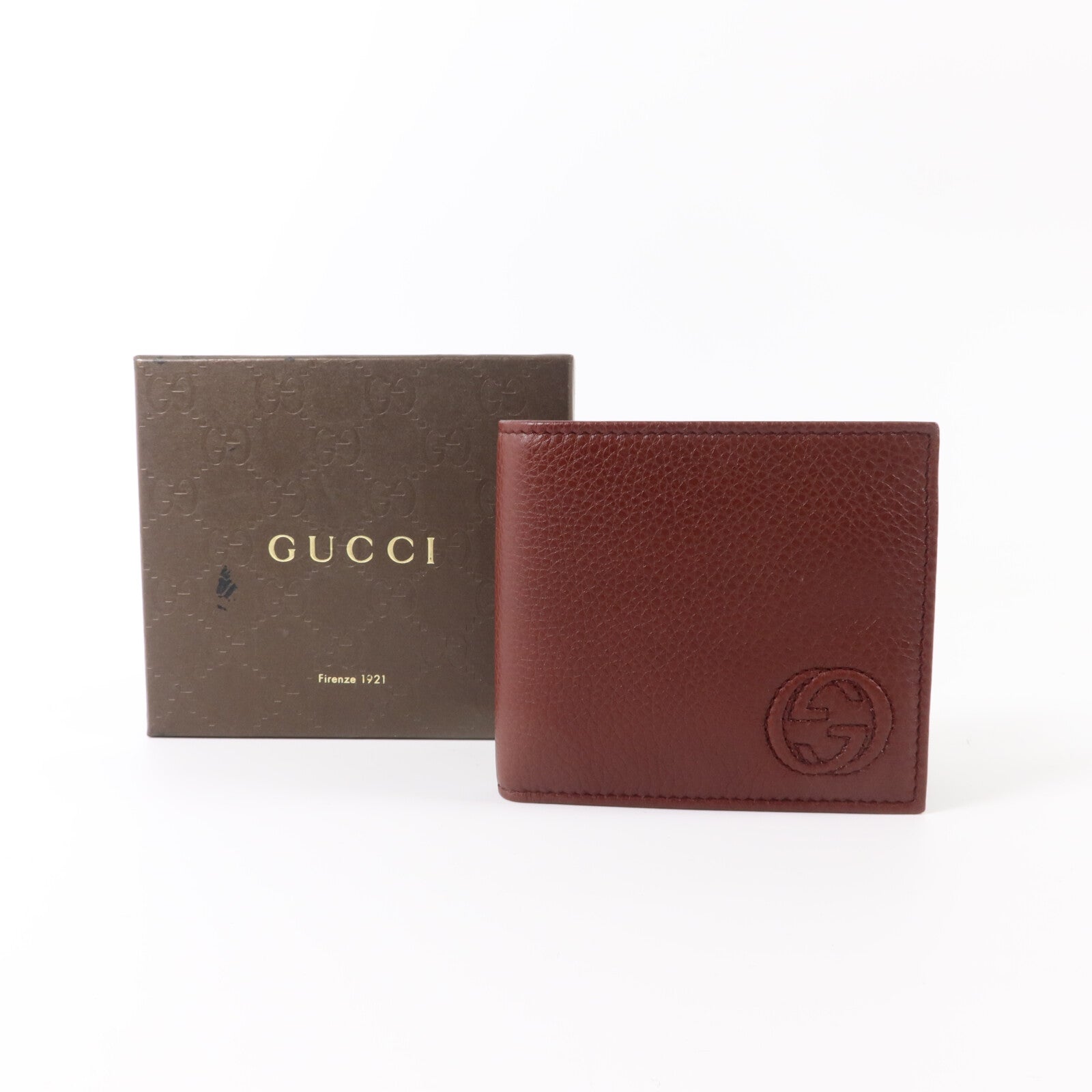 GUCCI 牛皮皮革Interlocking G Wallet錢包