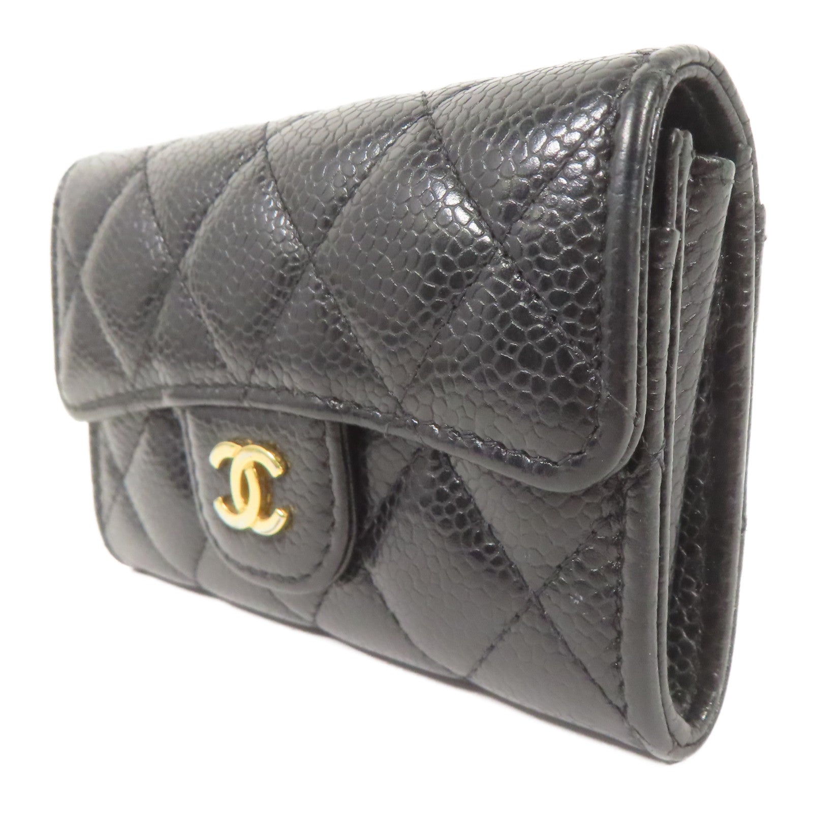 CHANEL 牛皮皮革Card case金扣卡片套