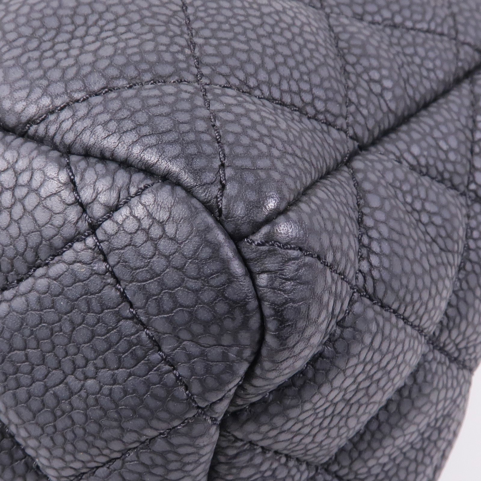 CHANEL 牛皮皮革Chain Shoulder銀扣鏈帶肩背袋