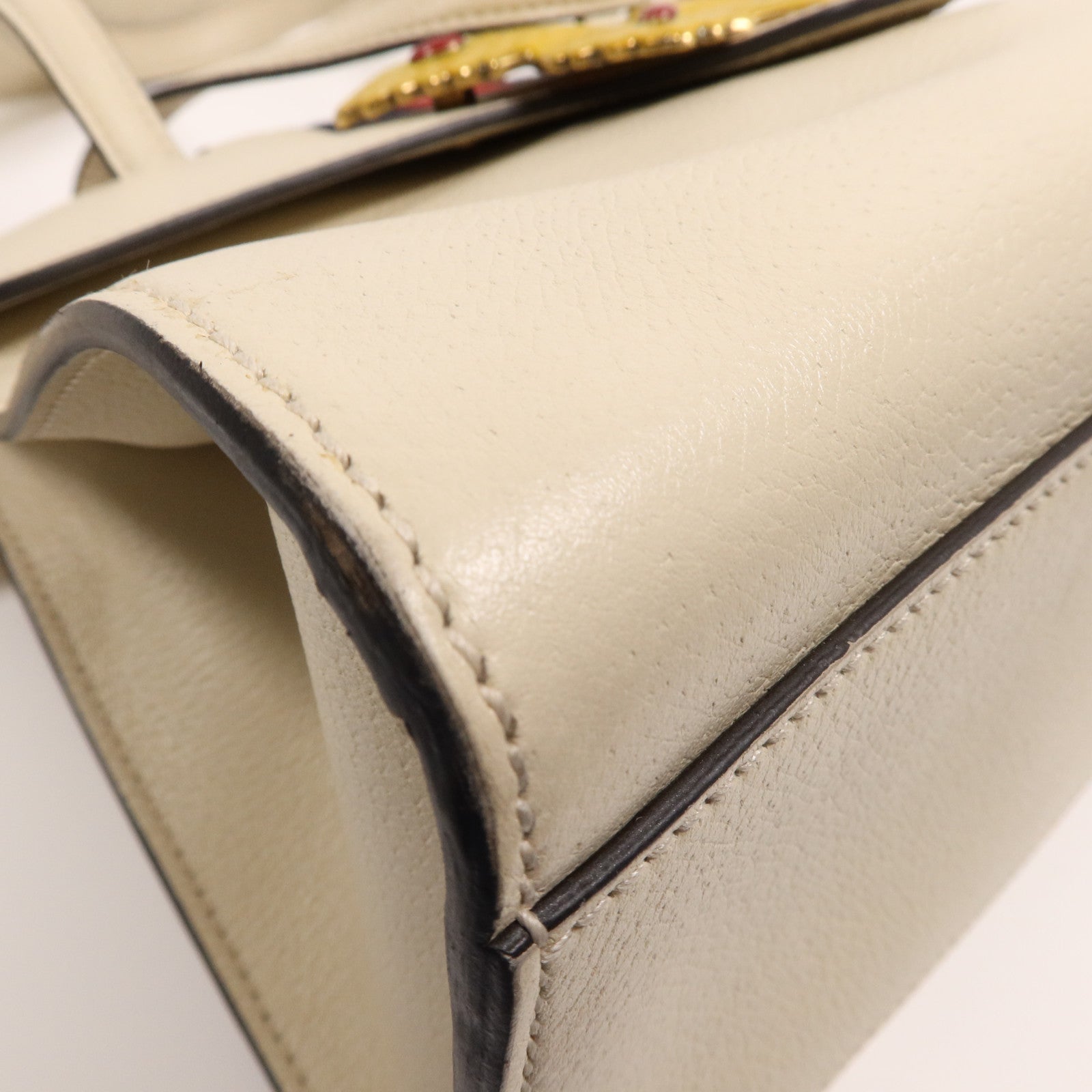 GUCCI 牛皮皮革Totern Butterfly金扣手挽肩背兩用袋