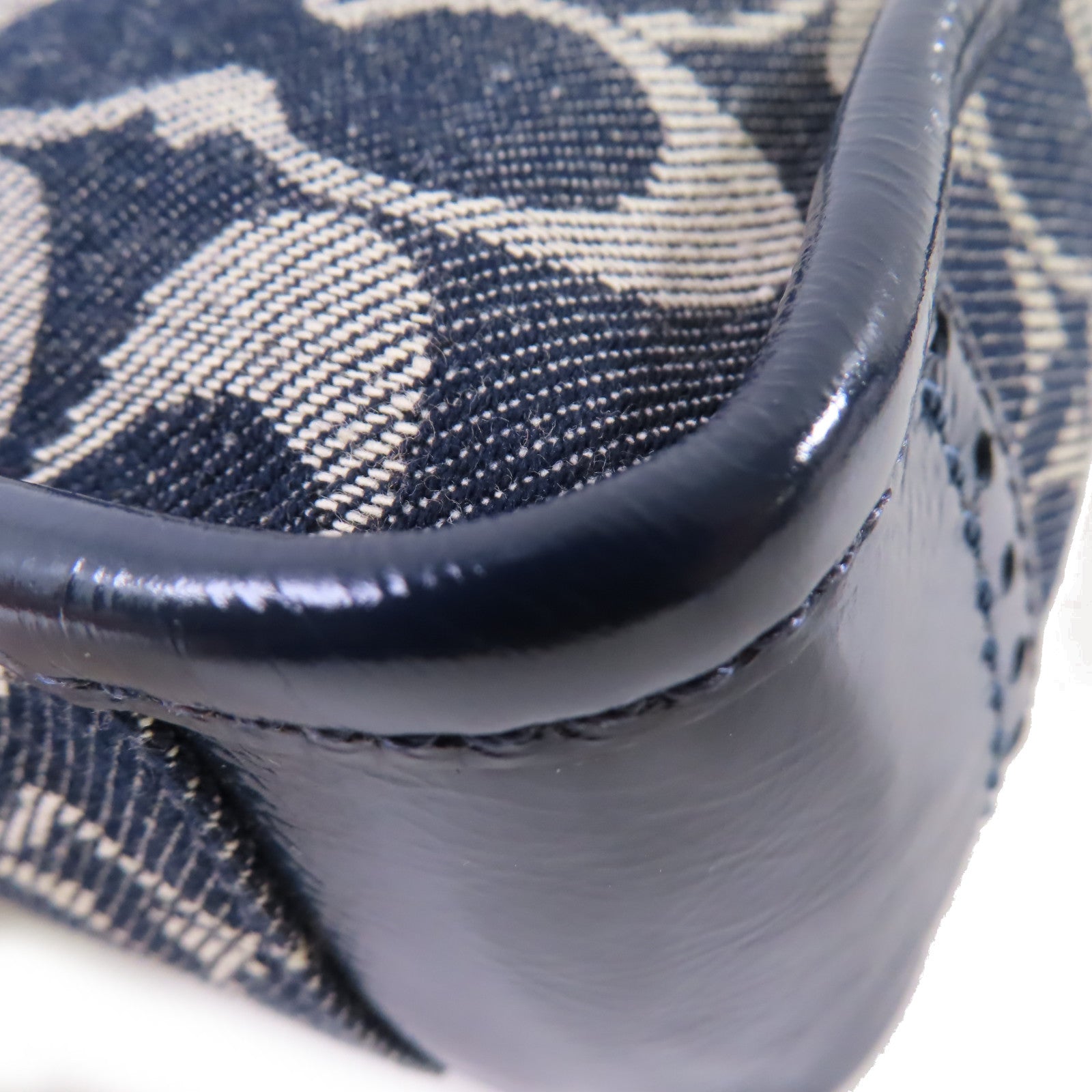 COACH 帆布Shoulder Bag金扣肩背袋藍色