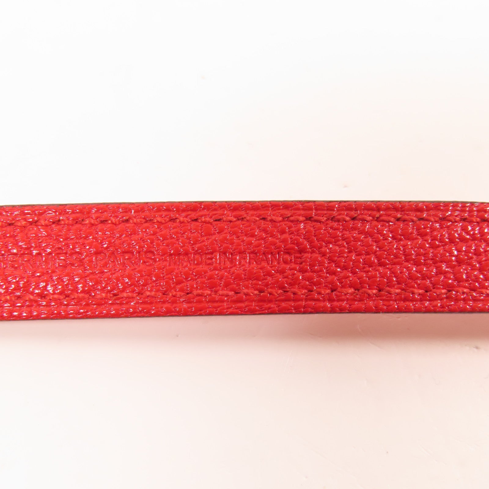 HERMES Chevre皮革Clic 16金扣肩背袋Rouge De Coeur