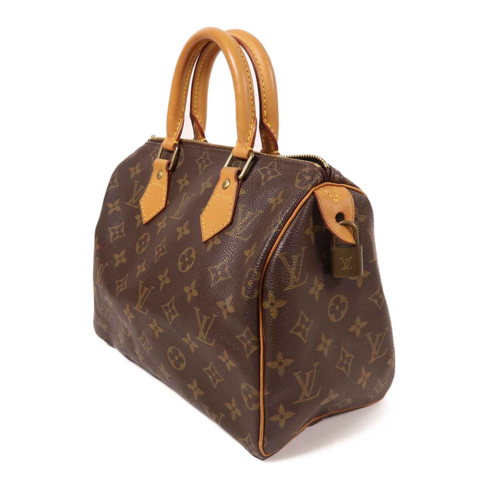 LOUIS VUITTON Monogram Speedy 25金扣手挽袋
