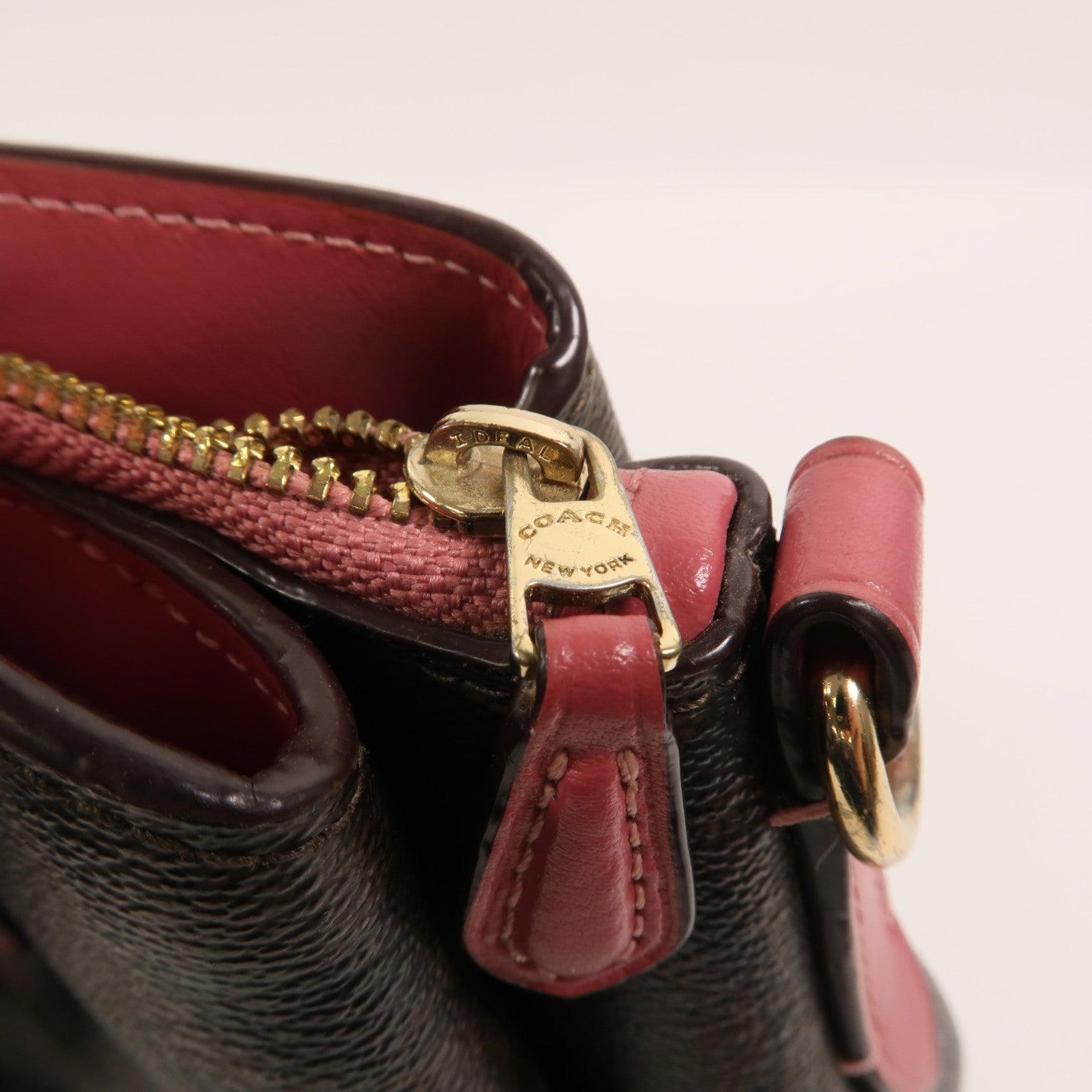 COACH 牛皮皮革2 Way Shoulder Bag手挽肩背兩用袋