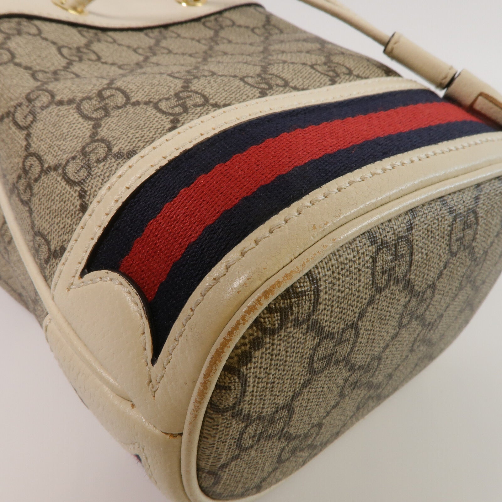 GUCCI 塗層帆布Ophidia GG Mini Bucket Bag肩背袋