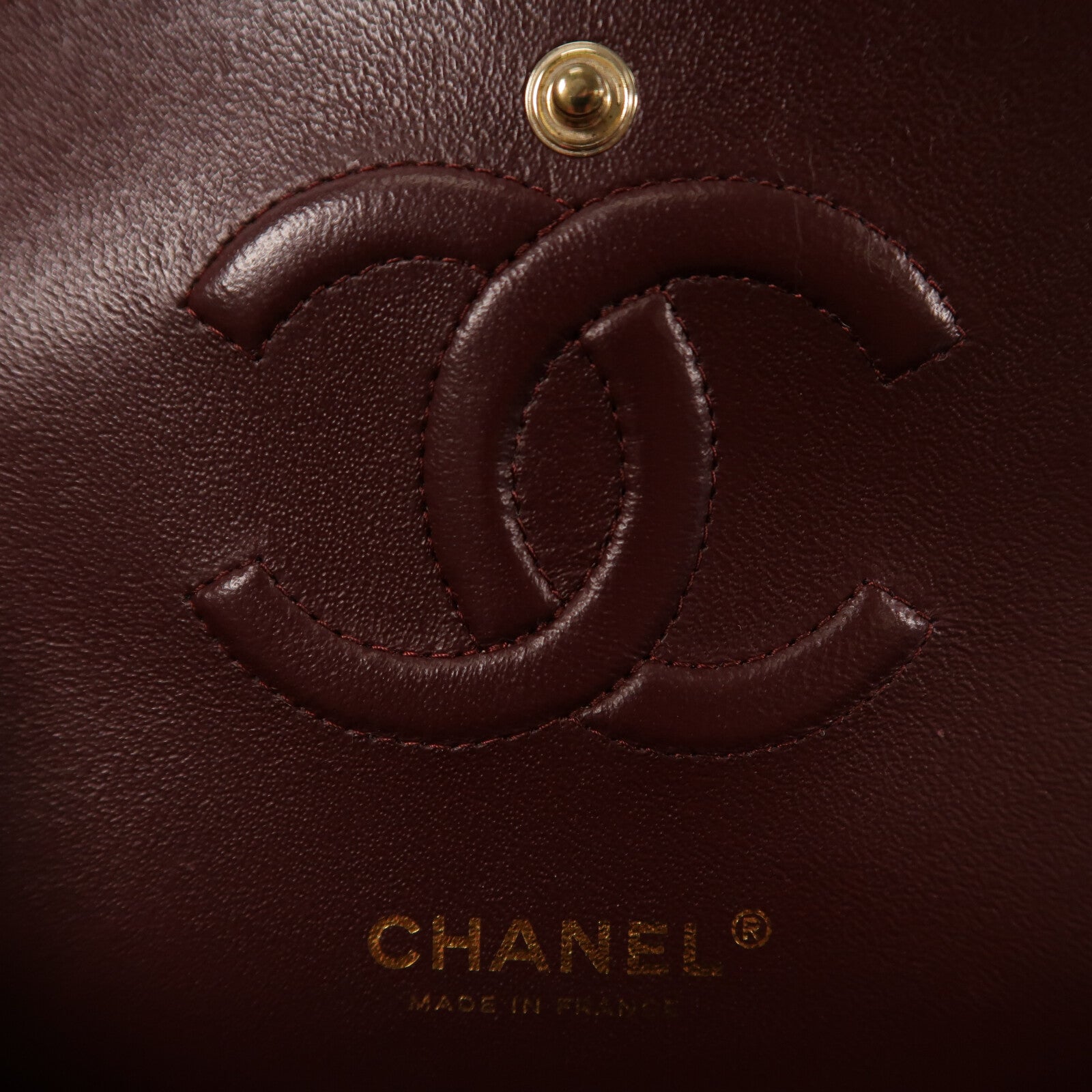 CHANEL 牛皮皮革Classic 25 Chevron鏈帶肩背袋