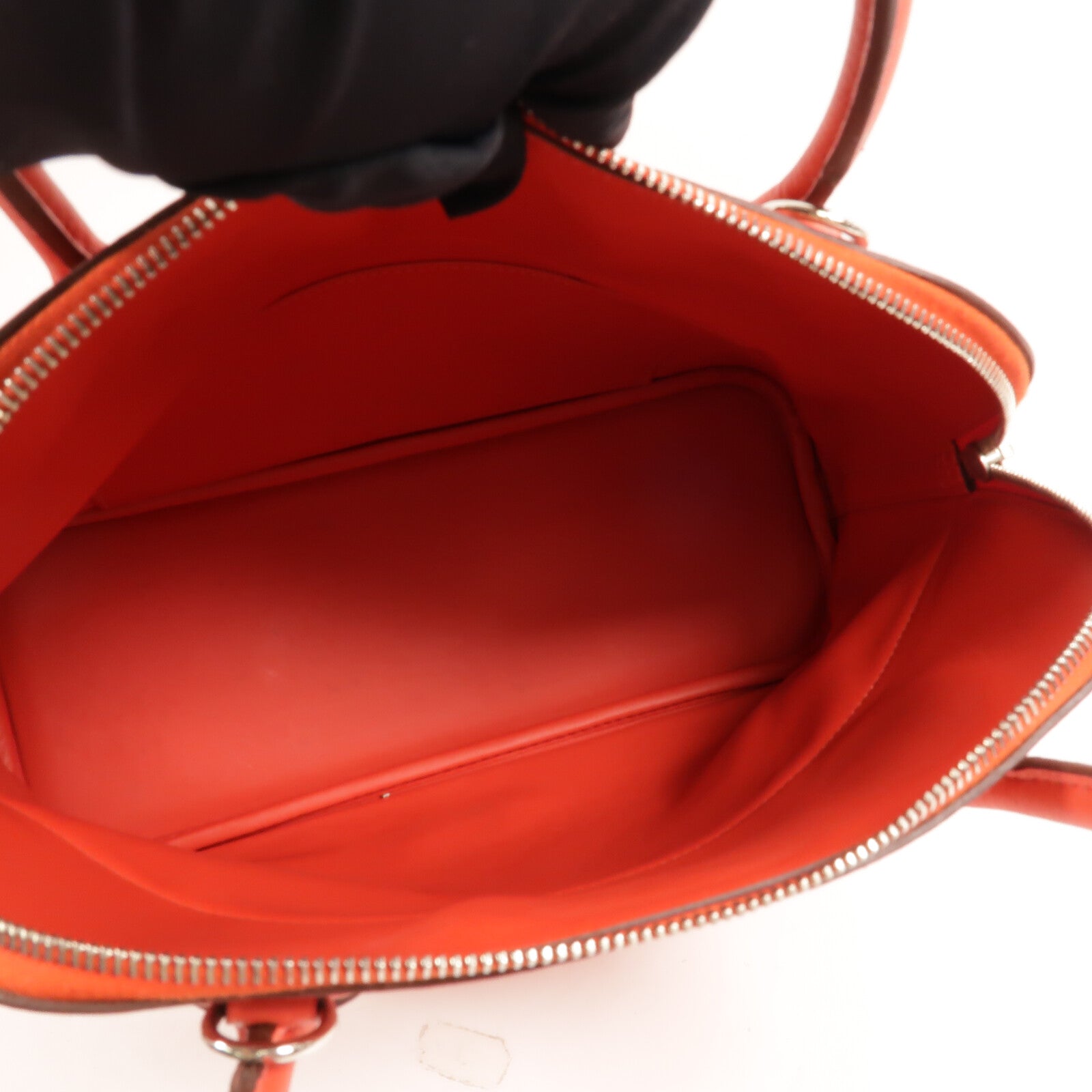 HERMES Togo皮革Bolide 31手挽肩背兩用袋Rouge Pivoine