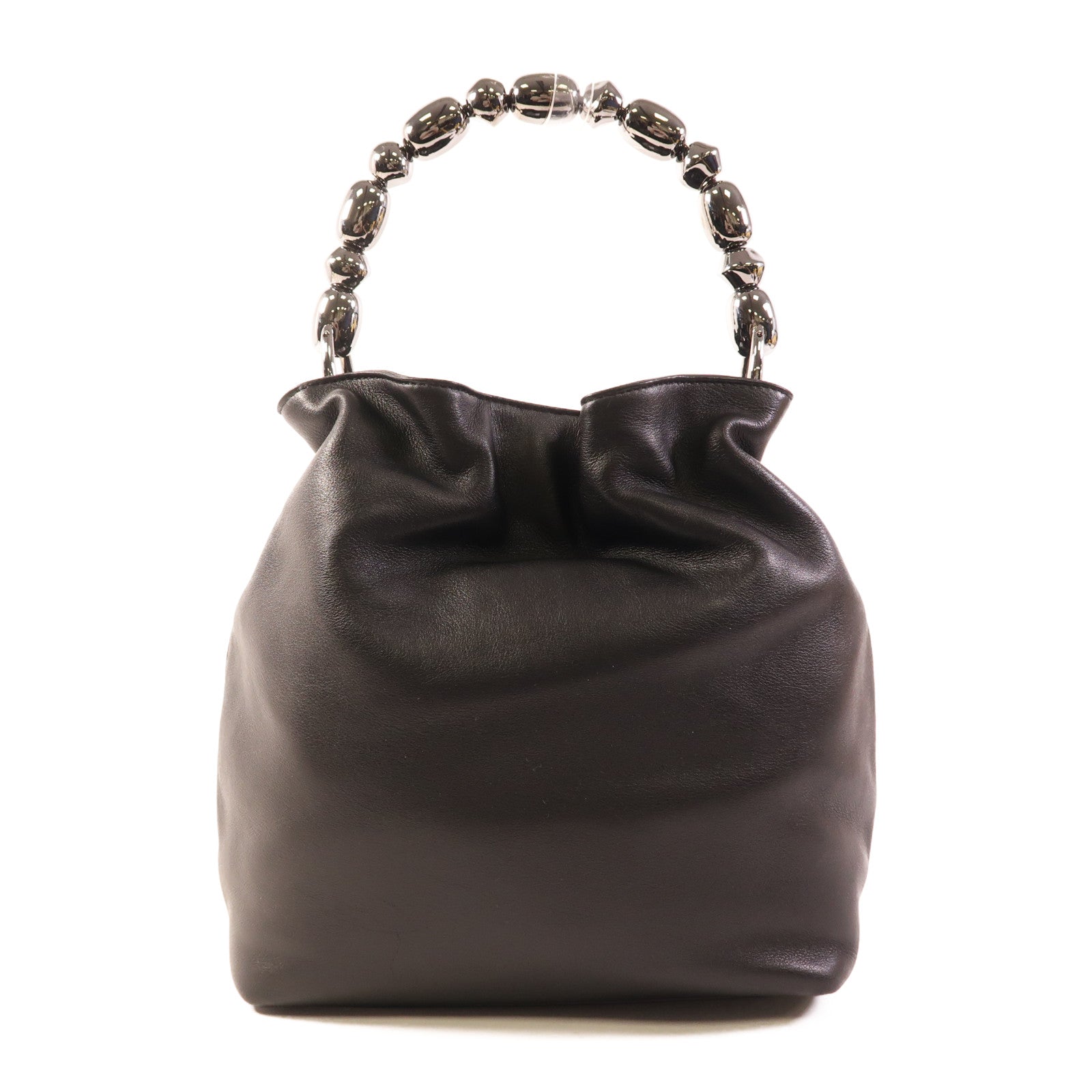 Dior 牛皮皮革Maris Pearl銀扣手挽袋