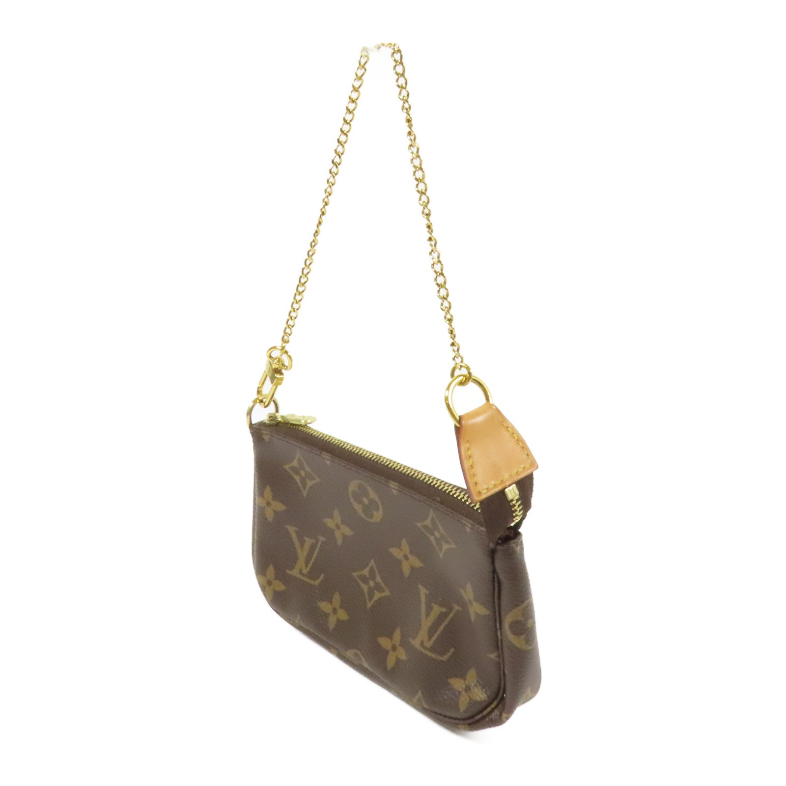 LOUIS VUITTON Monogram Mini Pochette Accessoires金扣手挽袋
