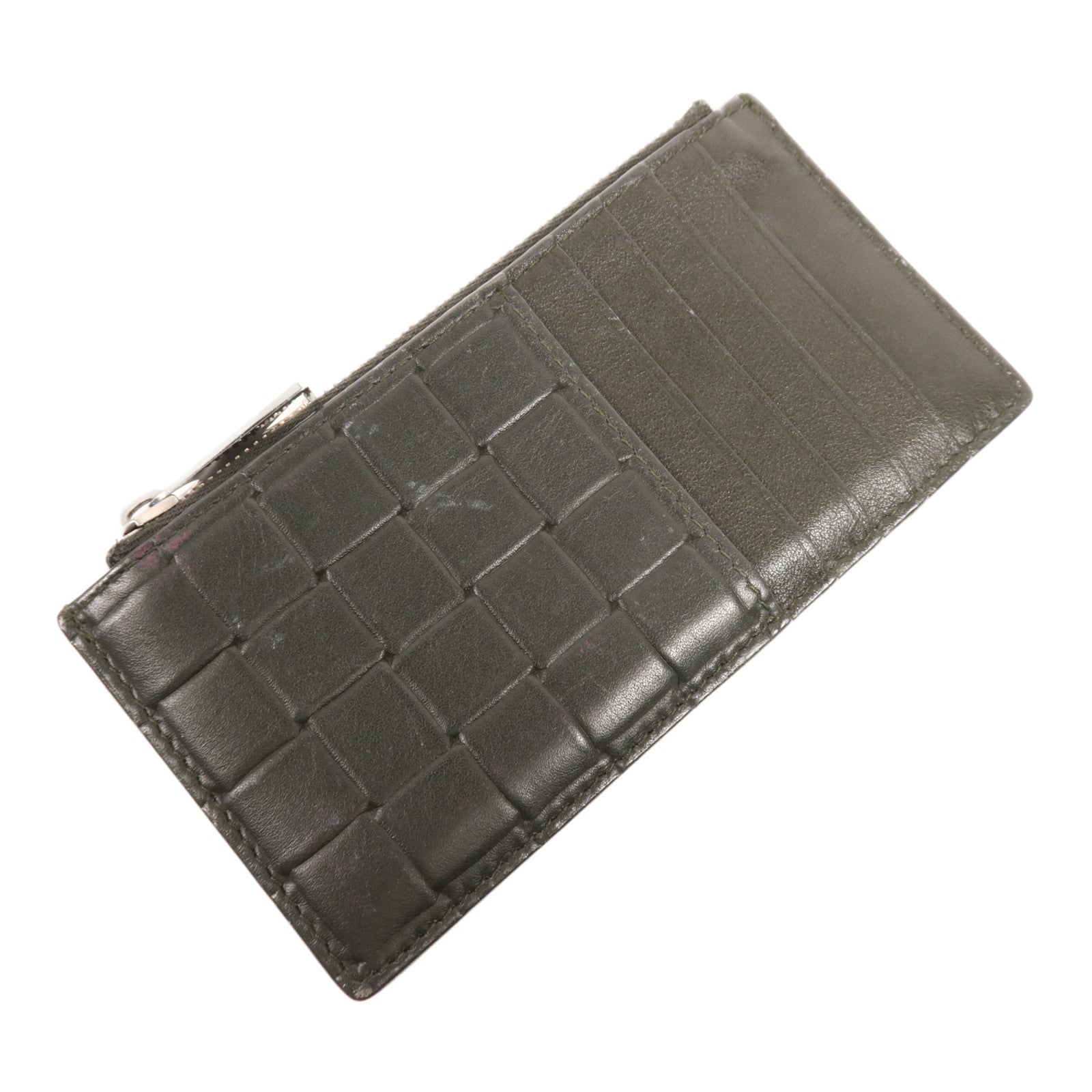 BOTTEGA VENETA 牛皮皮革Card Case銀扣卡片套