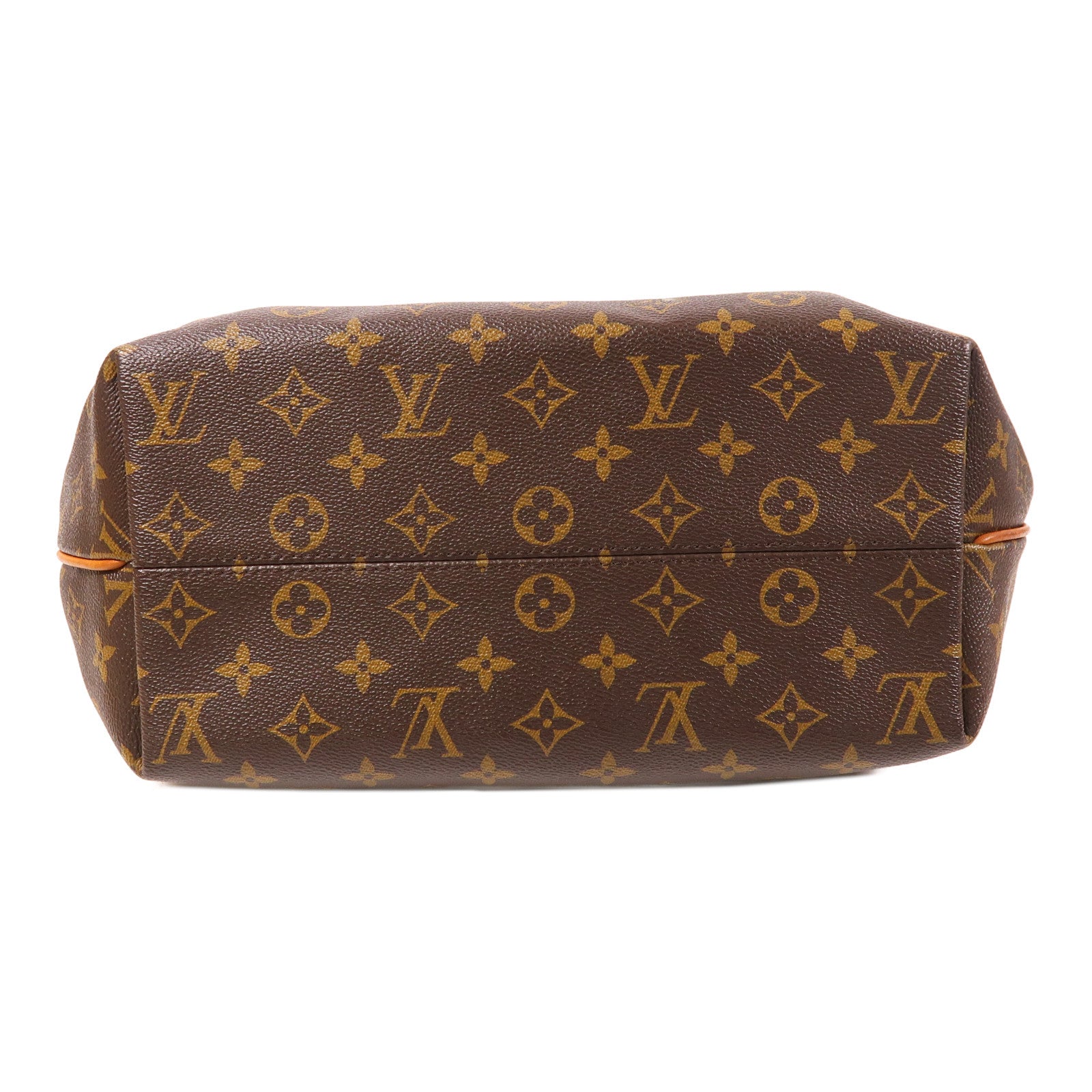 LOUIS VUITTON Monogram Turenne MM金扣手挽肩背兩用袋棕色
