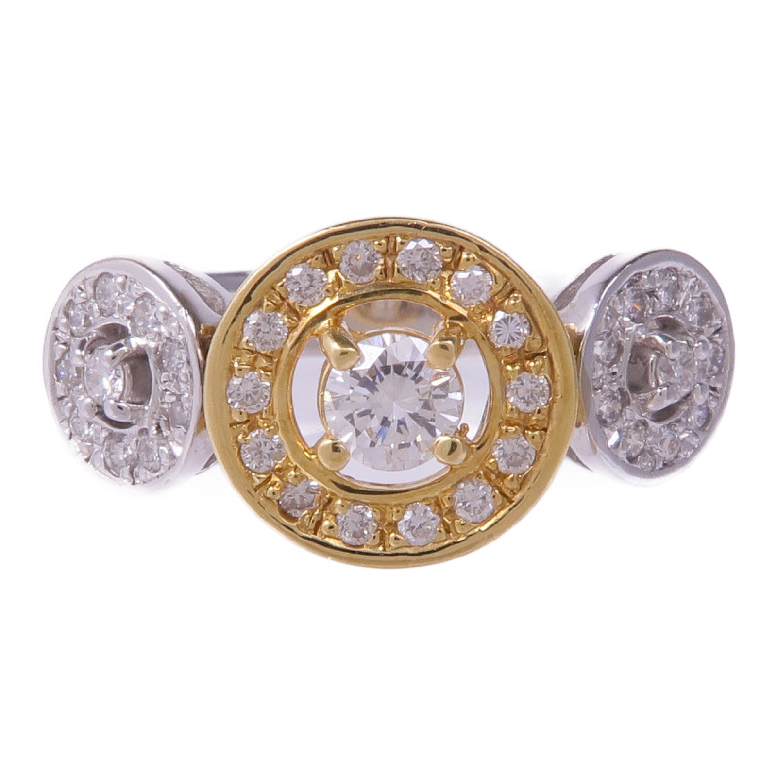 JEWELRY 【激減優惠】18K黃金/白金Diamond Ring鑽石戒指US#7.5